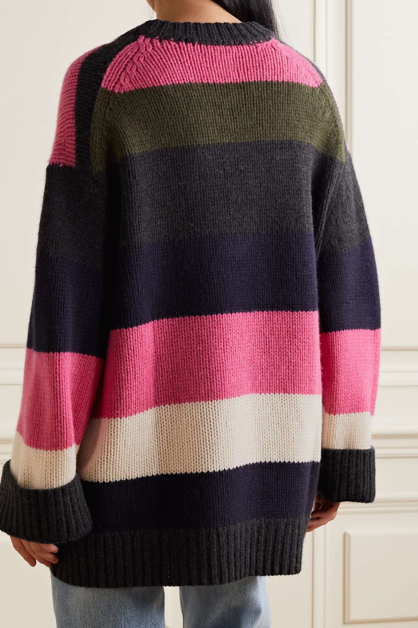 Jade oversized striped cashmere sweater - 3