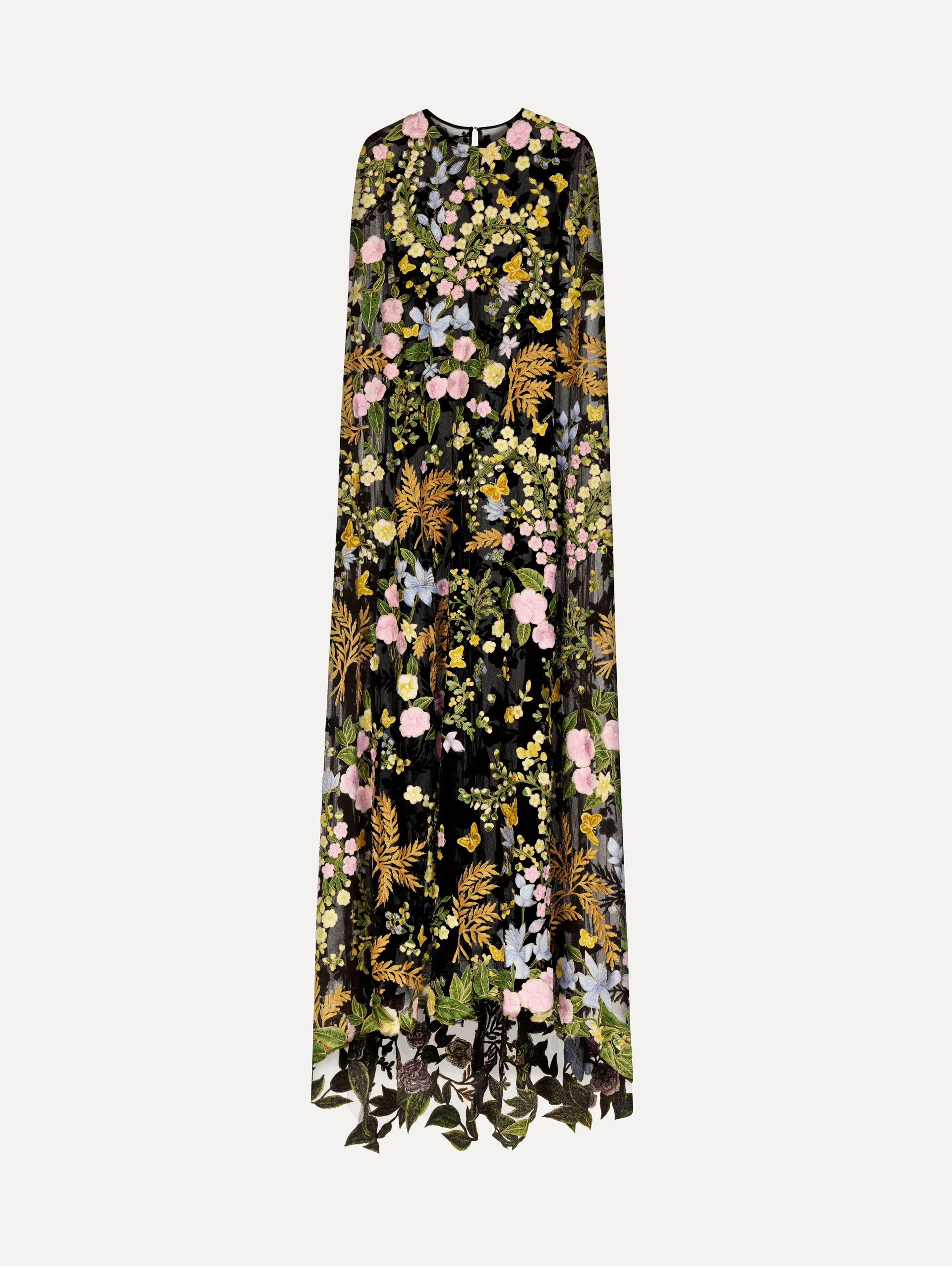 DOMINICAN MIXED-FLORAL GUIPURE CAFTAN - 1