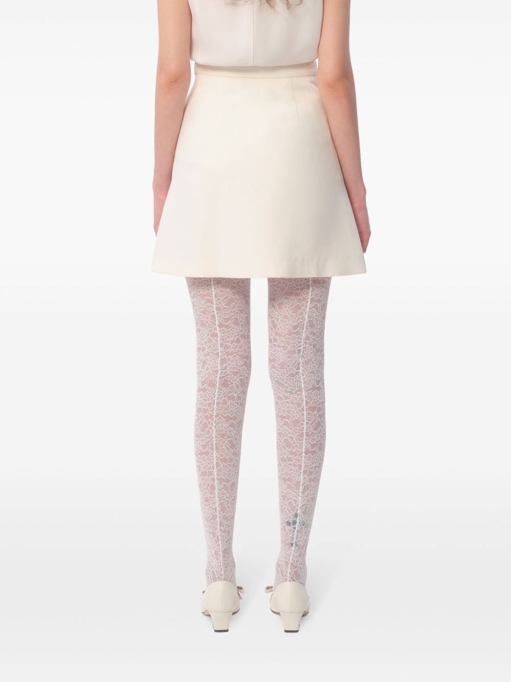 button-detailing skirt - 4