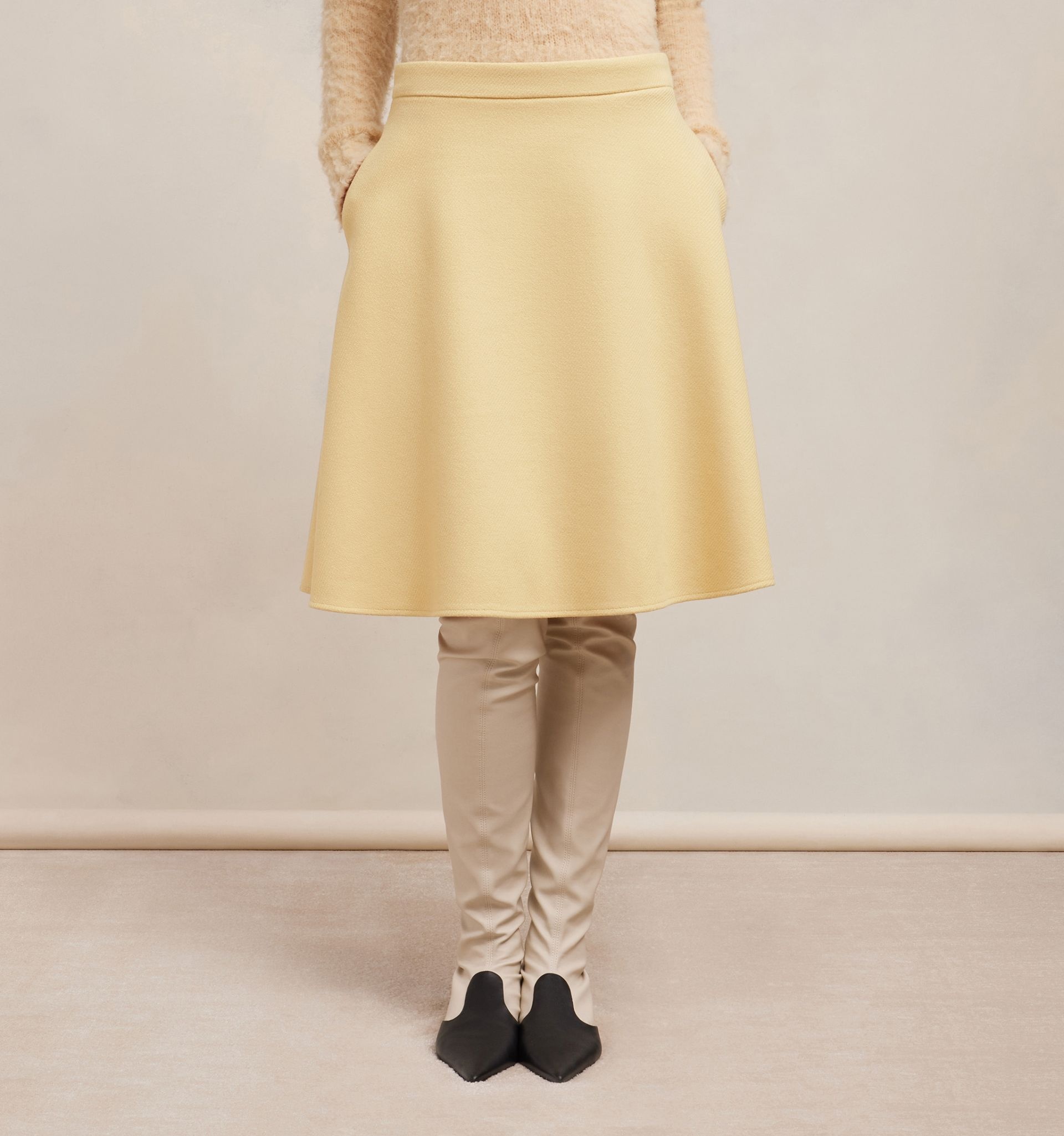 A Line Midi Skirt - 6