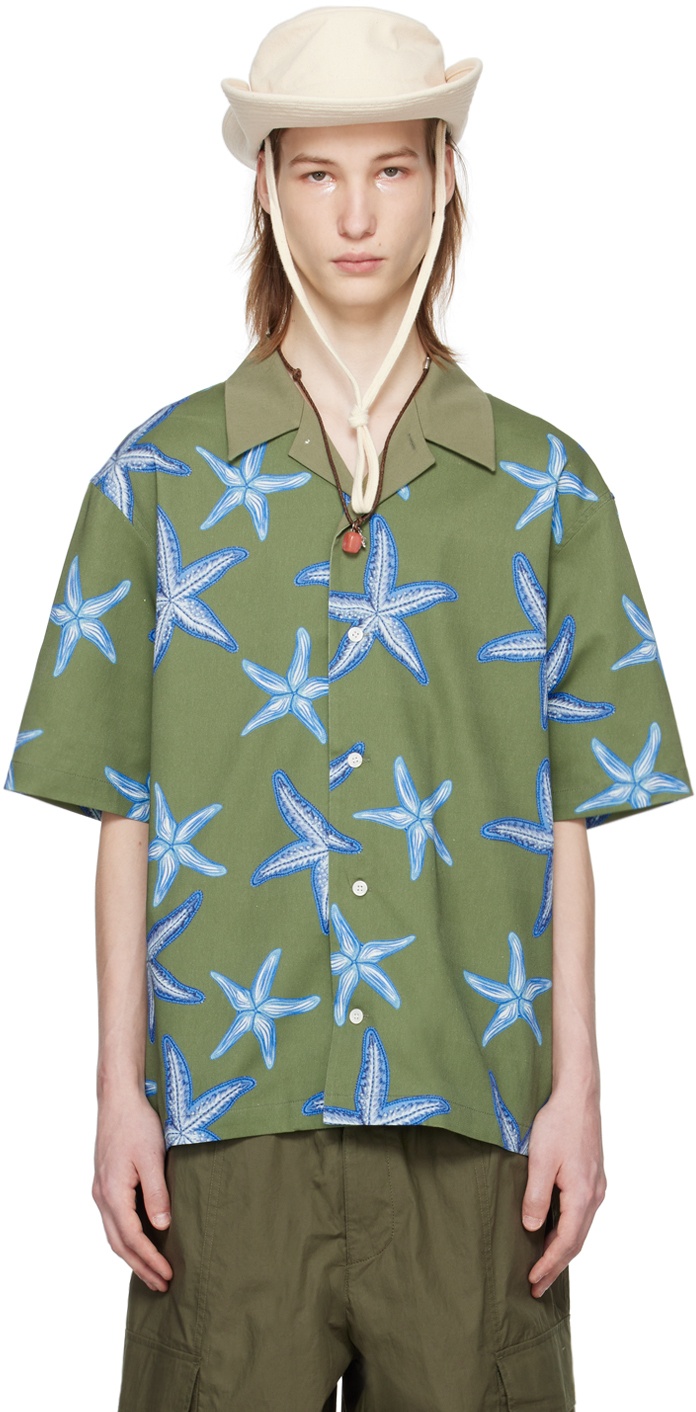 AFTER PRAY Khaki Starfish Shirt | REVERSIBLE