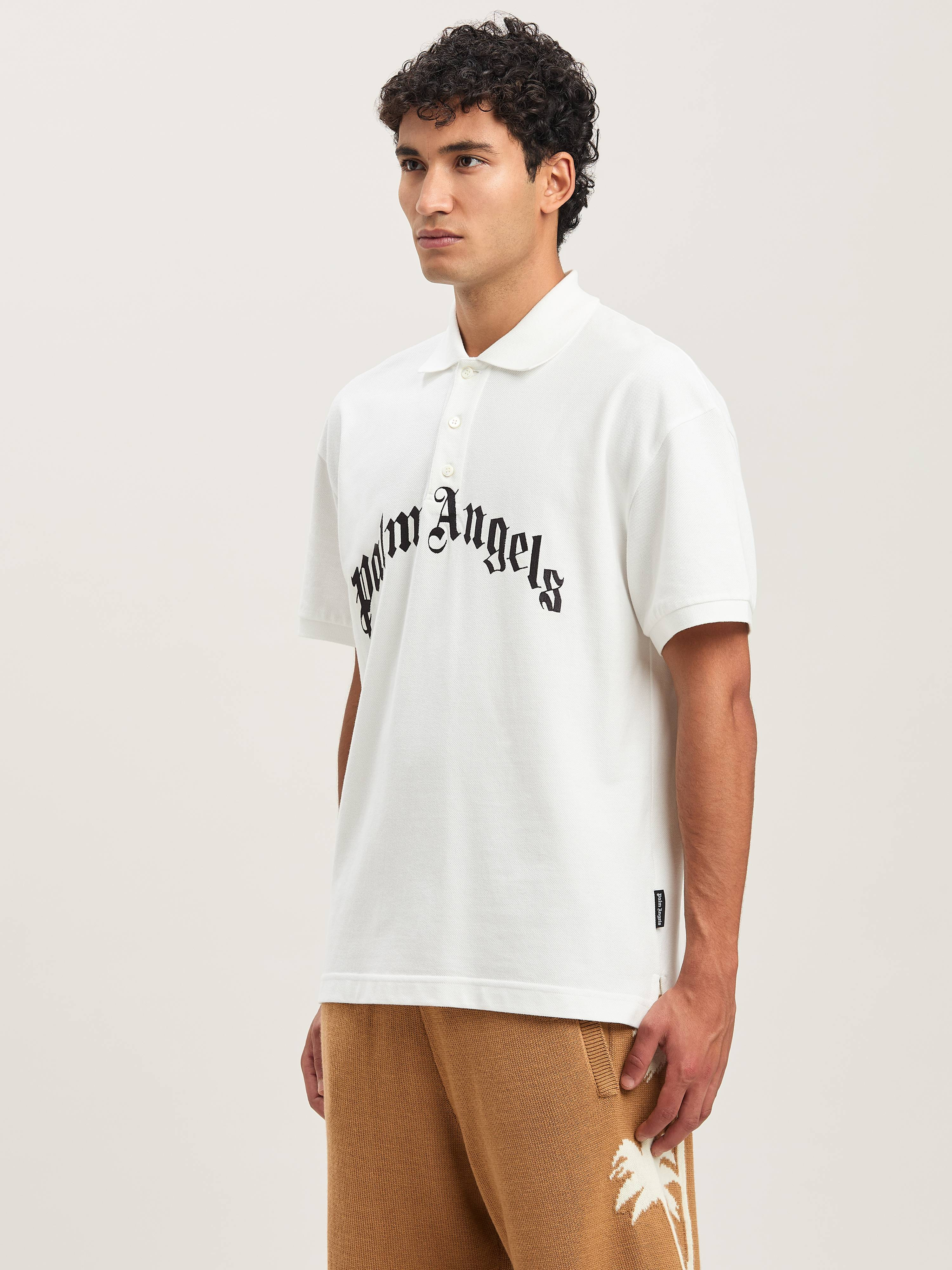 Curved Logo polo shirt - 4