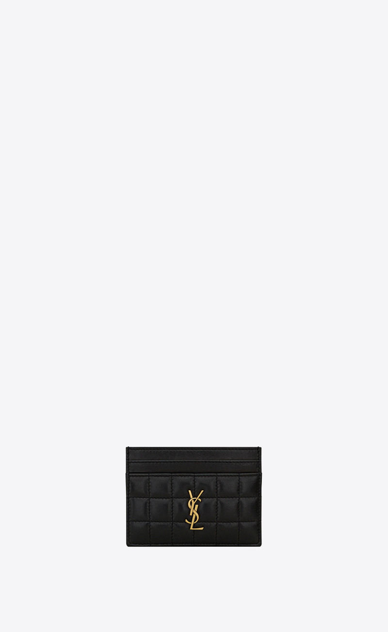 cassandre matelassé carré card case in quilted leather - 1