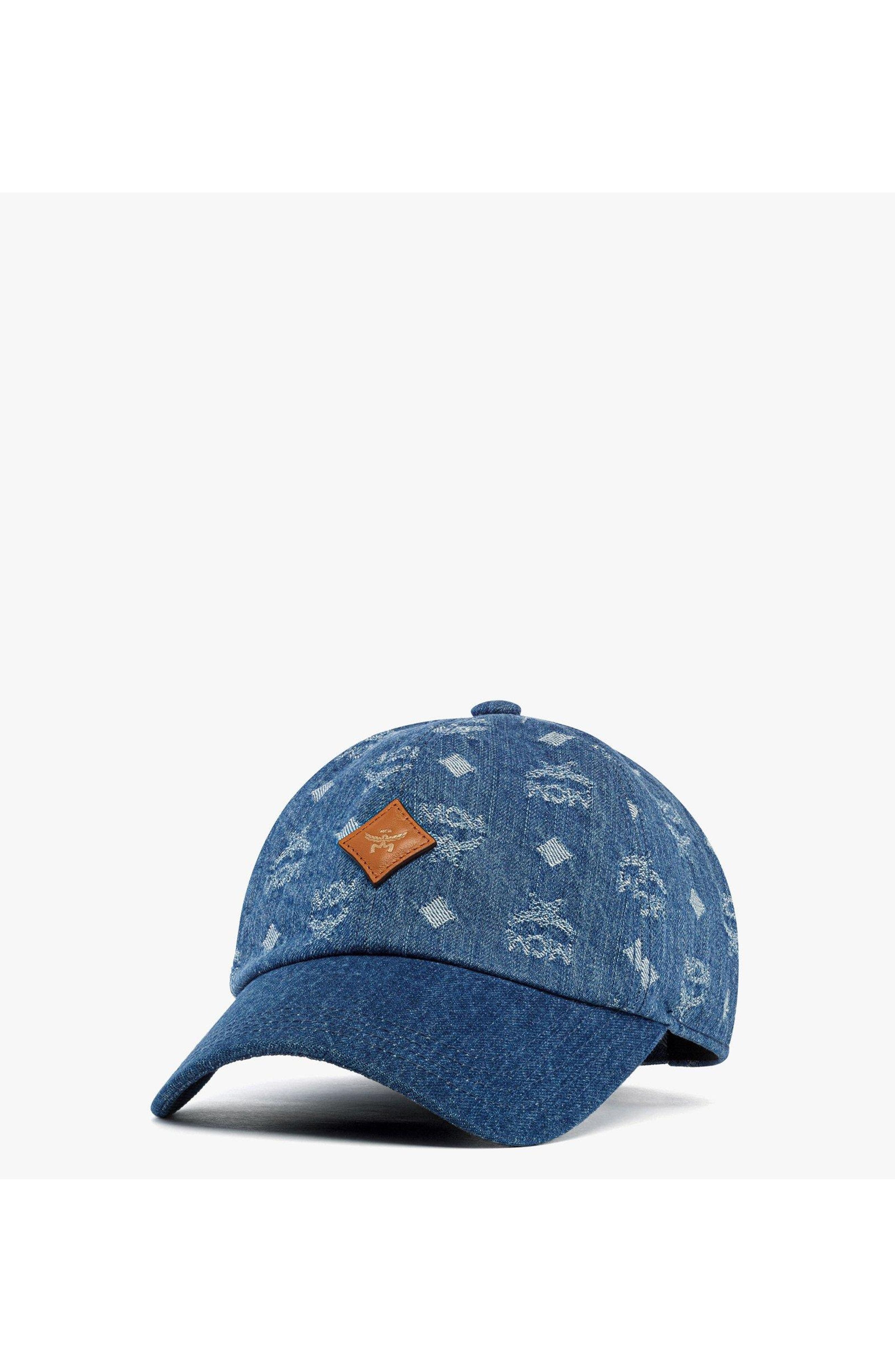 MCM Classic Cap in Monogram Denim Jacquard in Blue at Nordstrom - 1