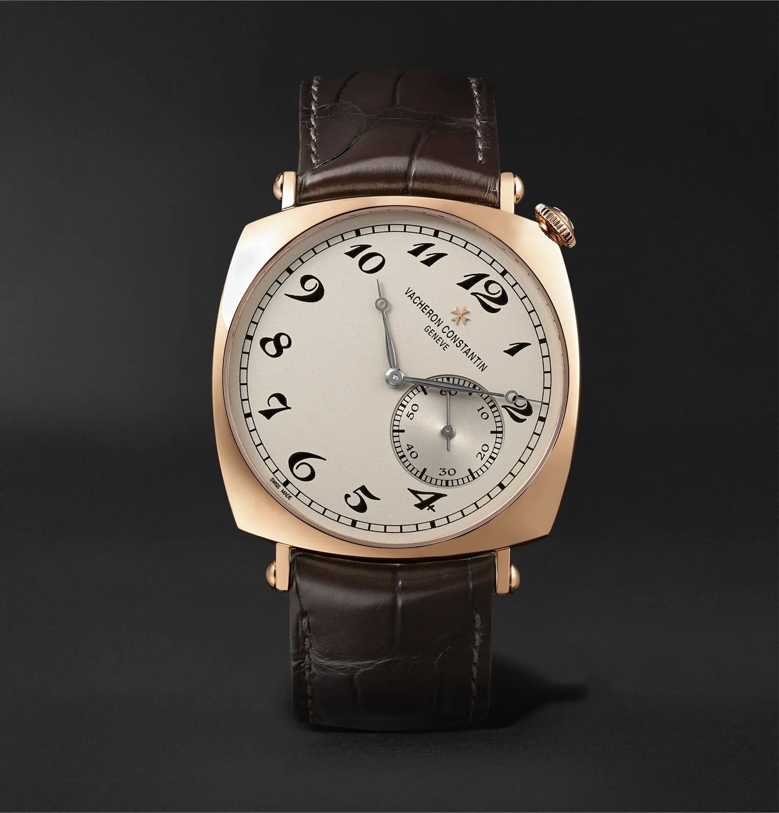 Historiques American 1921 Hand-Wound 40mm 18-Karat Pink Gold and Alligator Watch, Ref. No. 82035/000 - 1