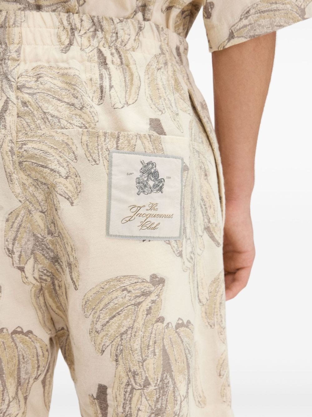 patterned-jacquard shorts - 5