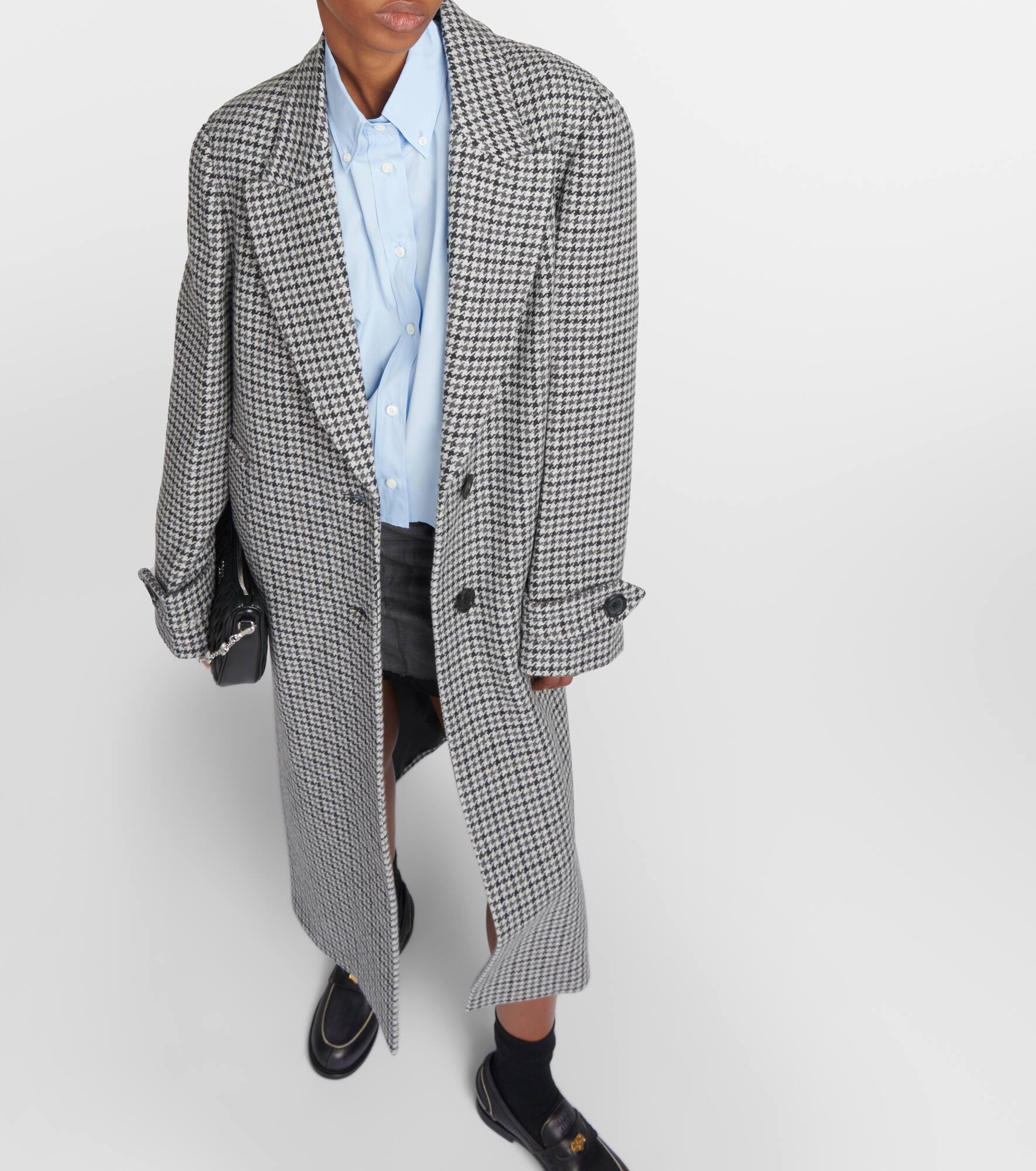 Single-breasted virgin wool coat - 4