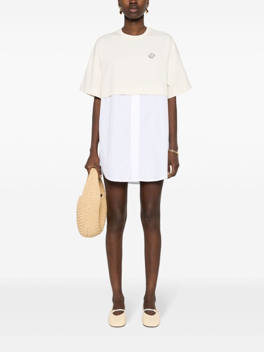layered shirt dress - 2