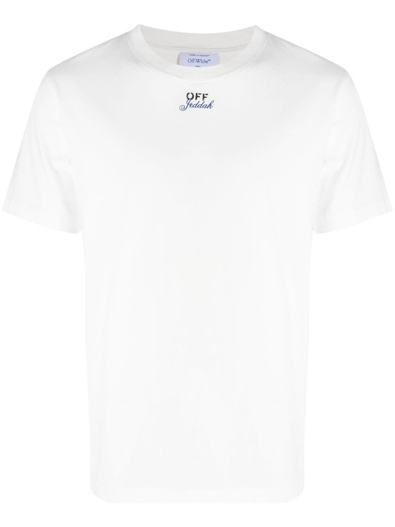 Jeddah logo-print cotton T-shirt 1