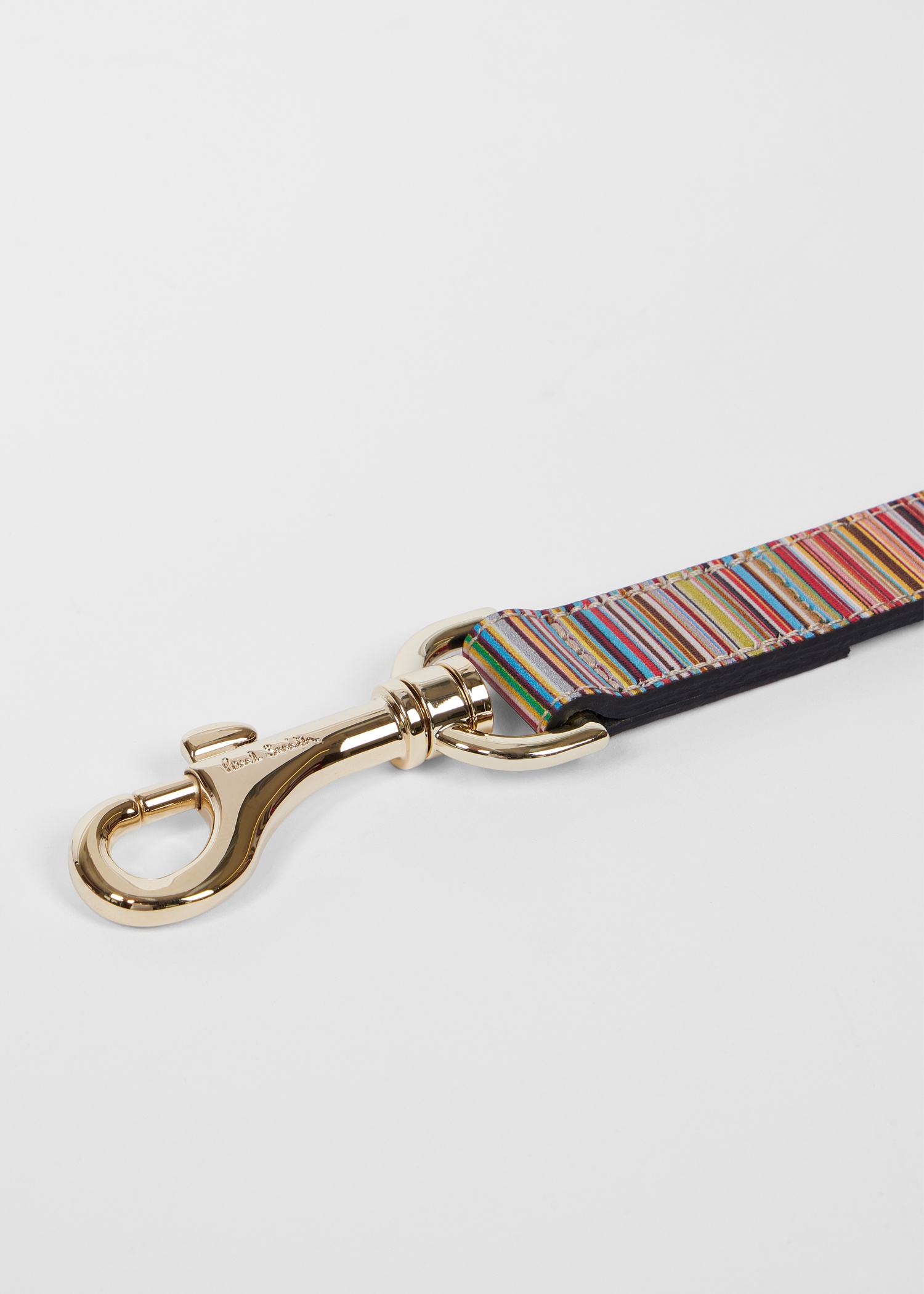 'Signature Stripe' Calf Leather Dog Lead Small/Medium - 4