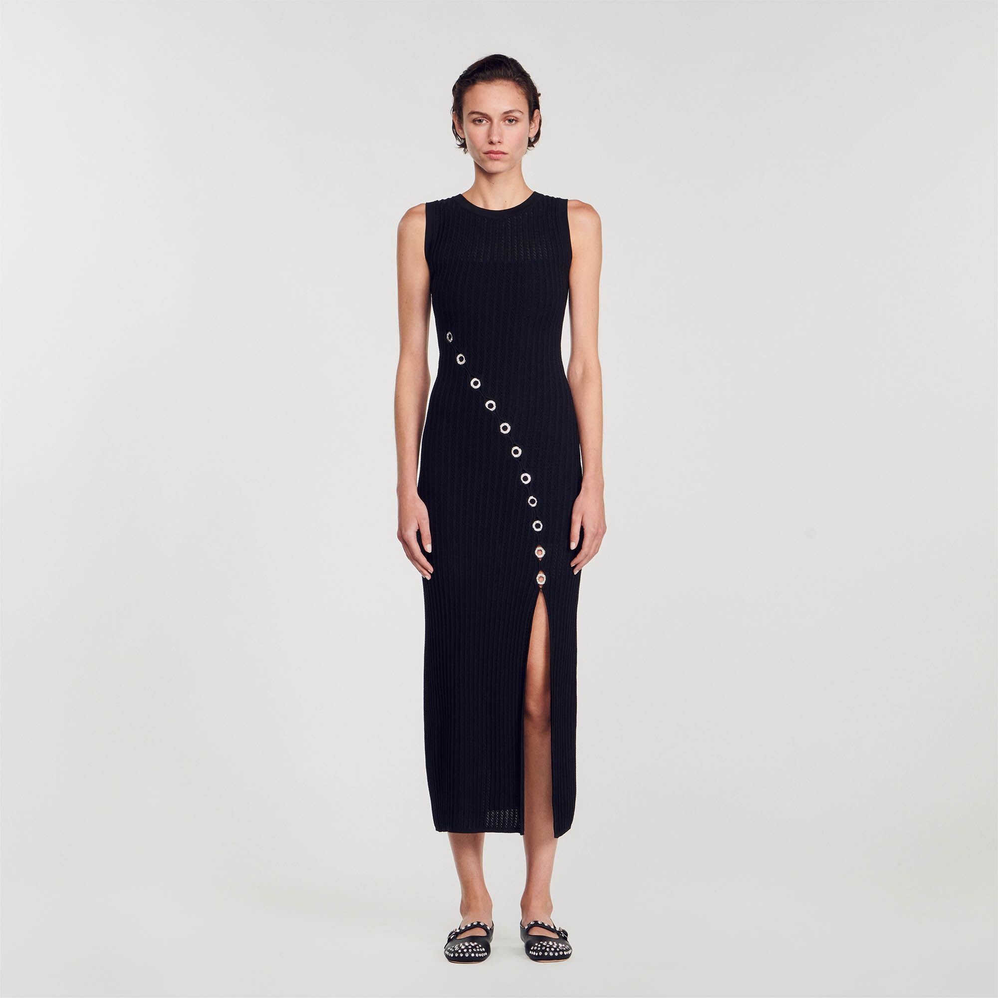 MAXI DRESS WITH RHINESTONE JEWELLERY - 3