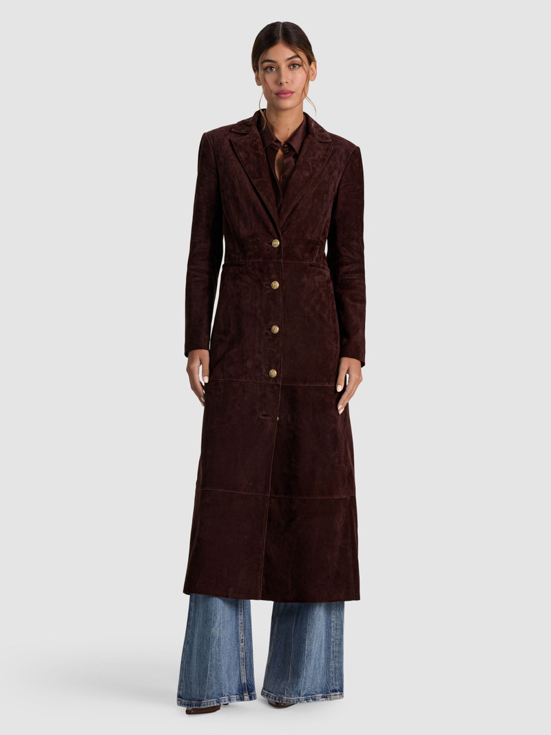 IRVIN SUEDE SLIM MAXI BLAZER 5