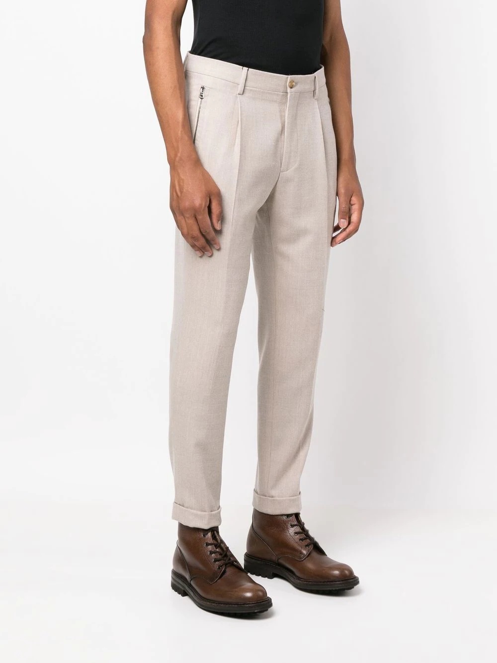 tailored-cut chino trousers - 3