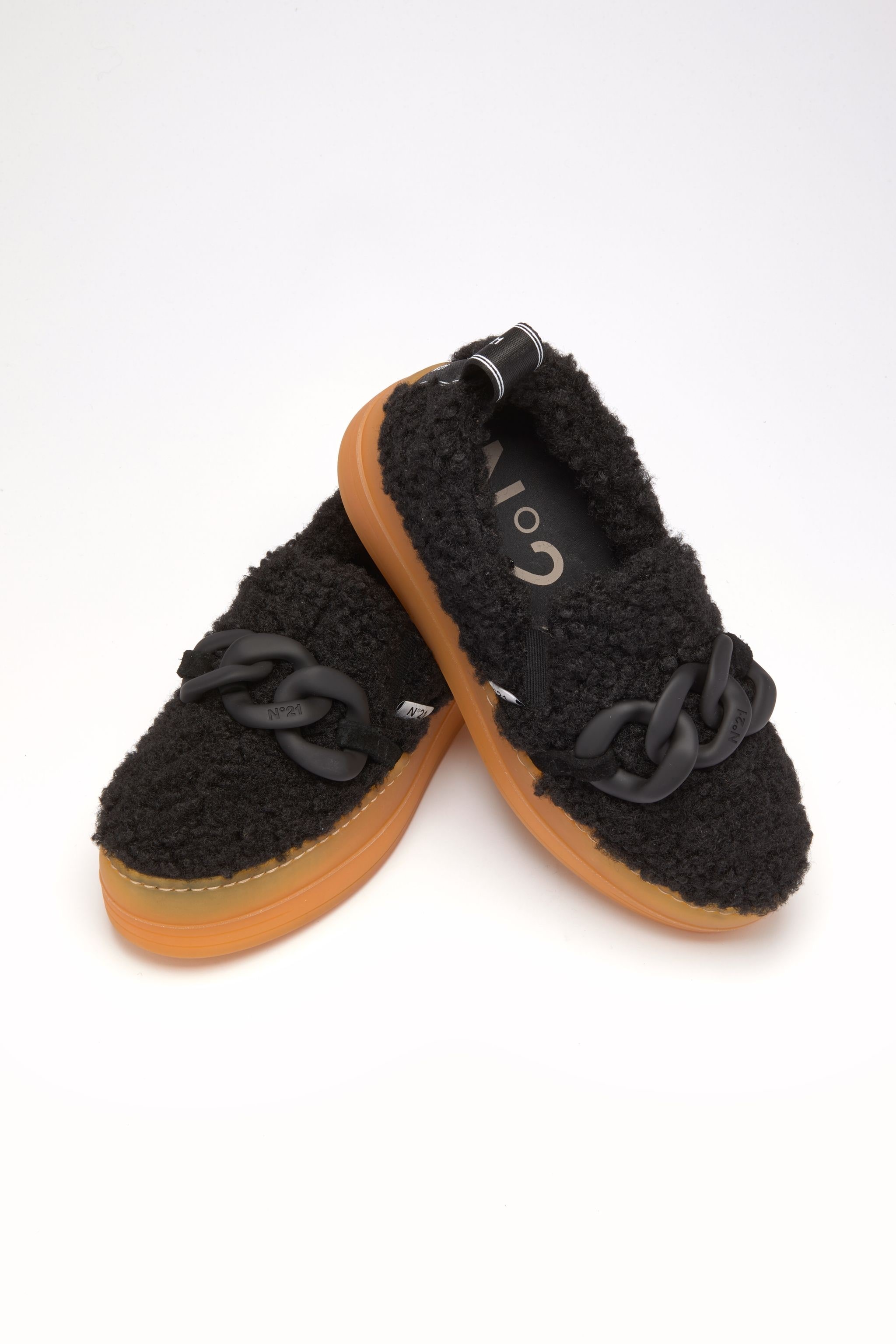 CHUNKY CHAIN-EMBELLISHED SNEAKERS - 4
