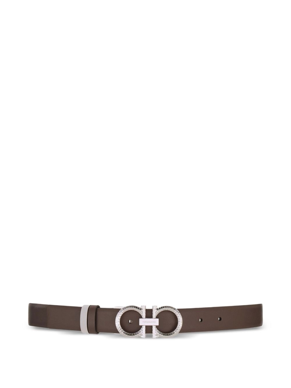 reversible adjustable Gancini belt - 3