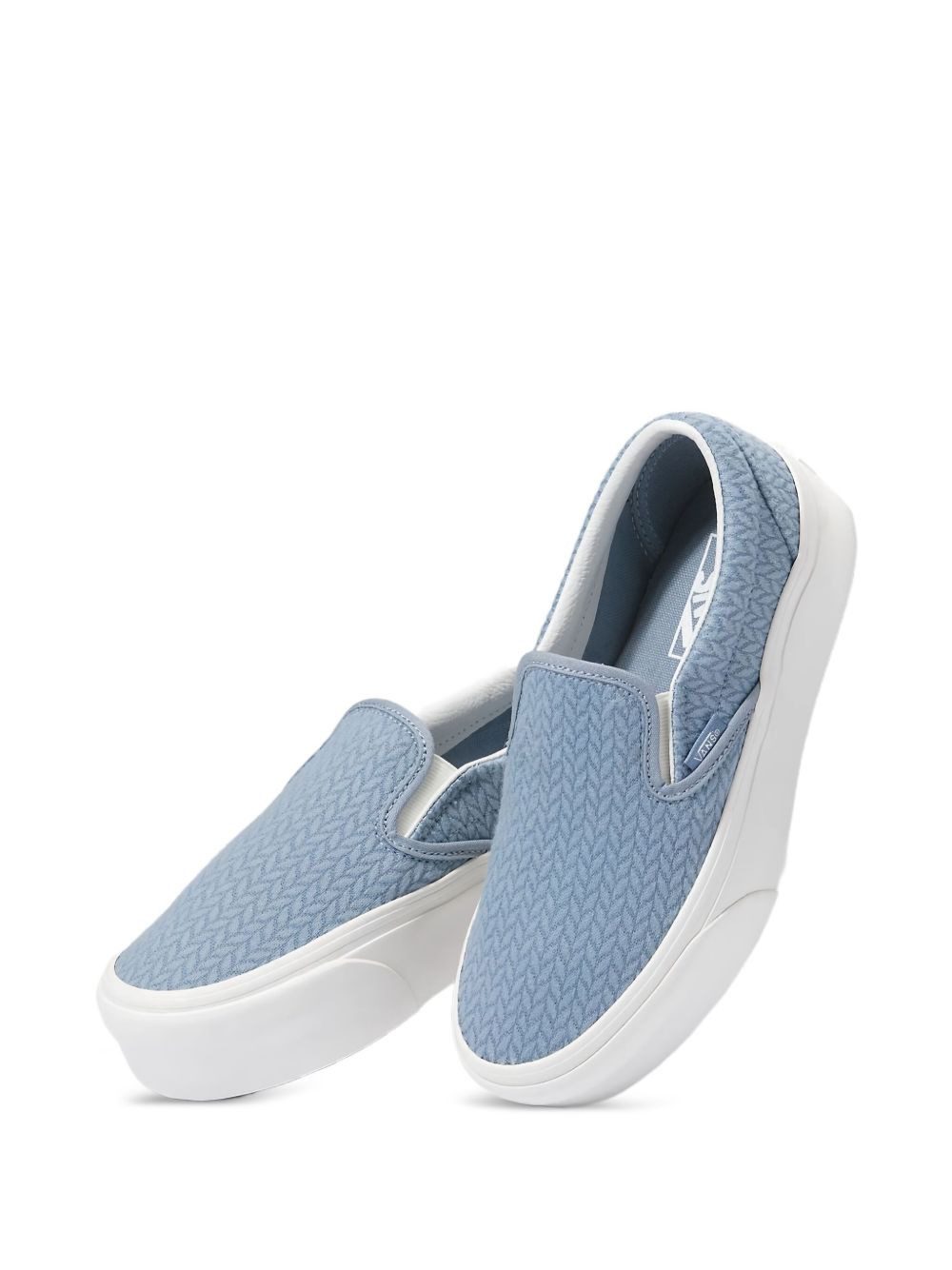 knitted slip-on platform sneakers - 4