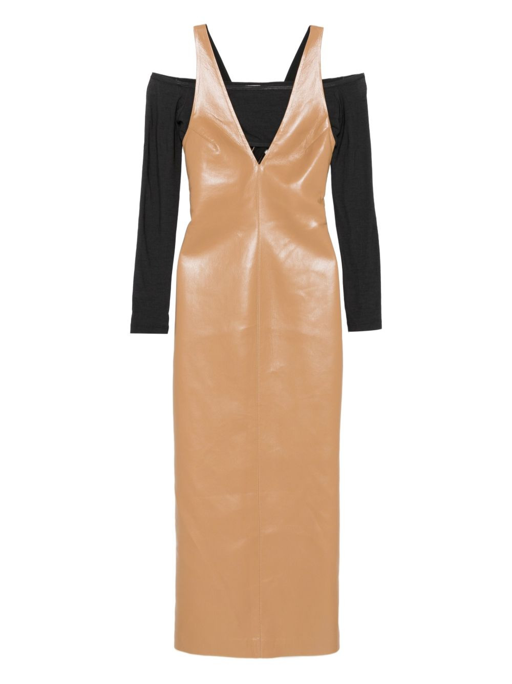 halterneck midi dress - 1