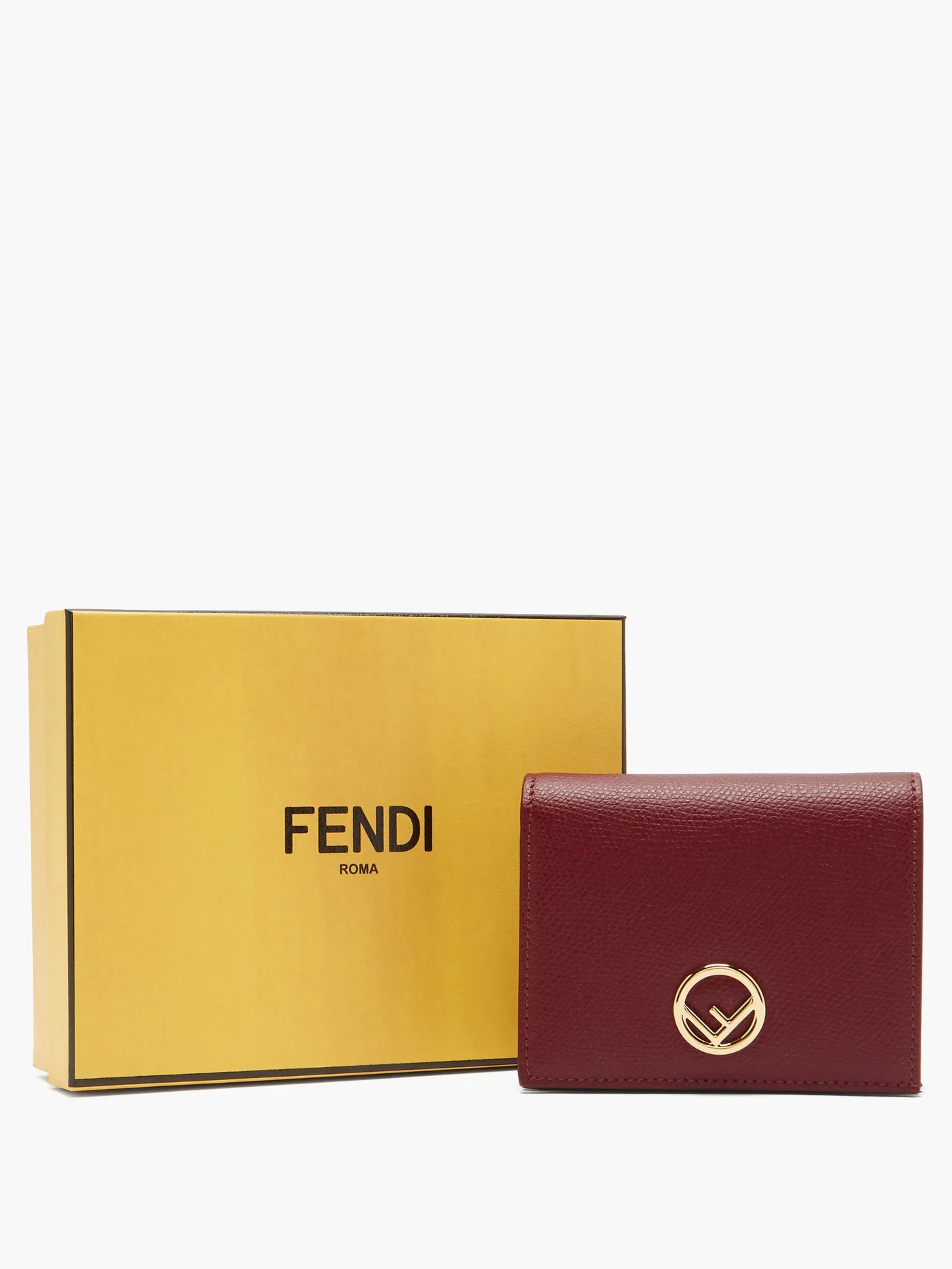 F is Fendi grained-leather wallet - 5