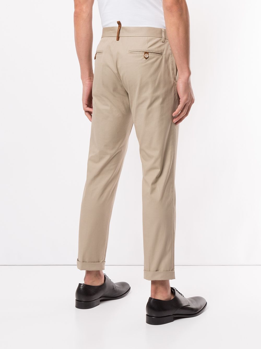 cropped chino trousers - 4