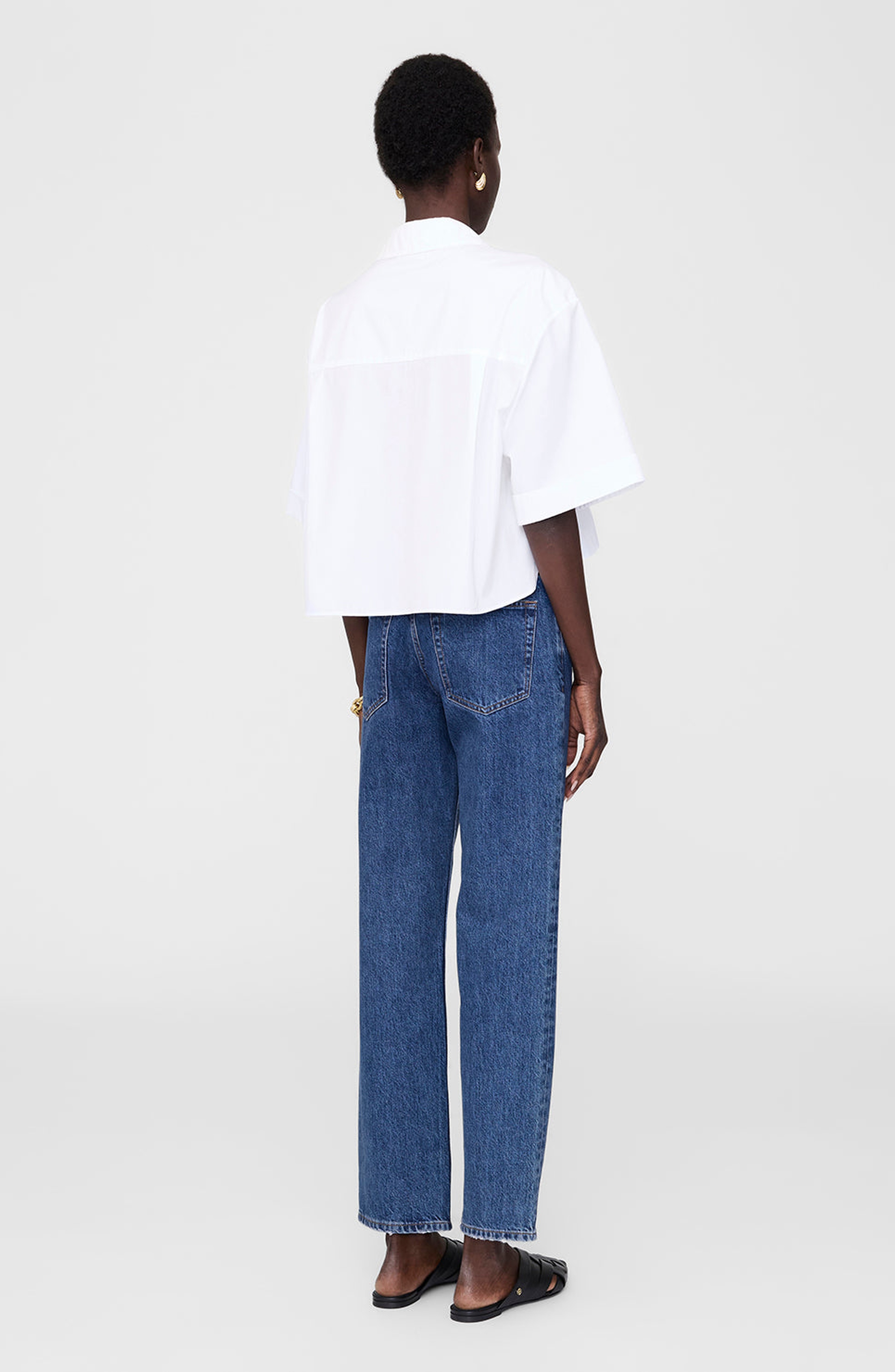 ANINE BING Edith Shirt in White at Nordstrom - 2