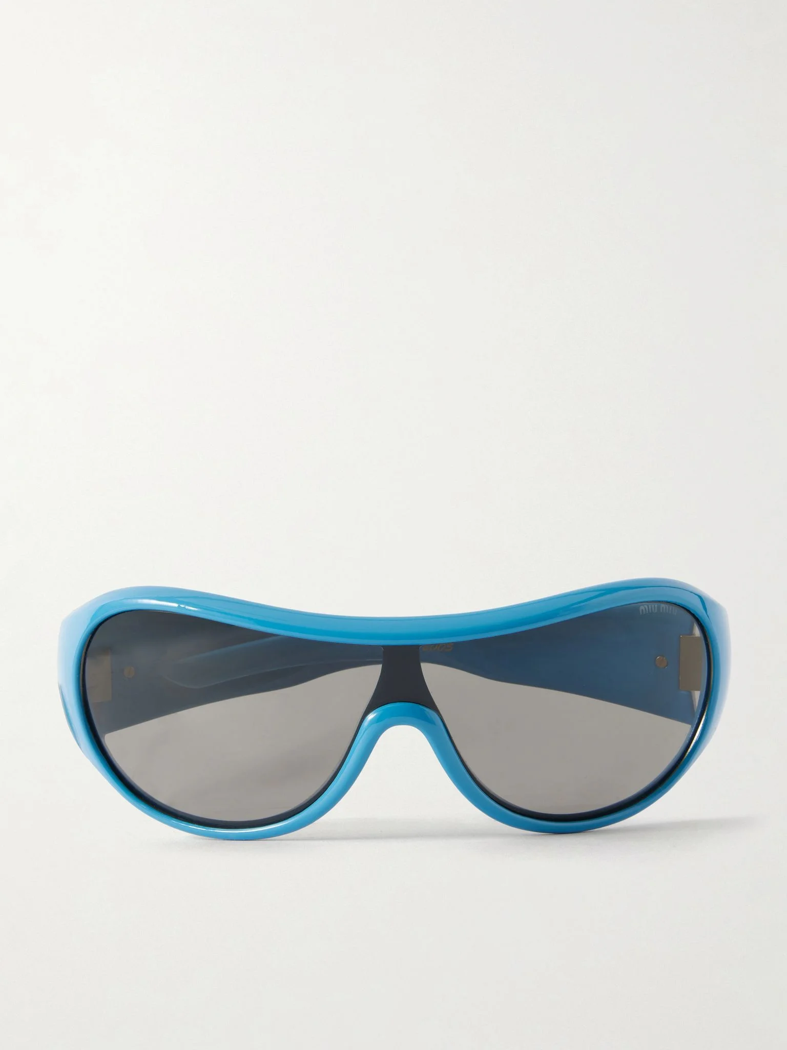 Rounded-Frame Acetate Sunglasses Sky blue - 1