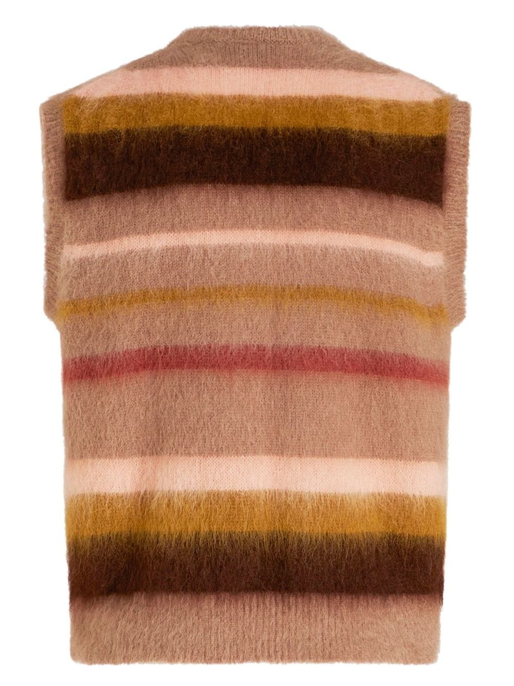 logo-embroidered mohair-blend sleeveless jumper - 6