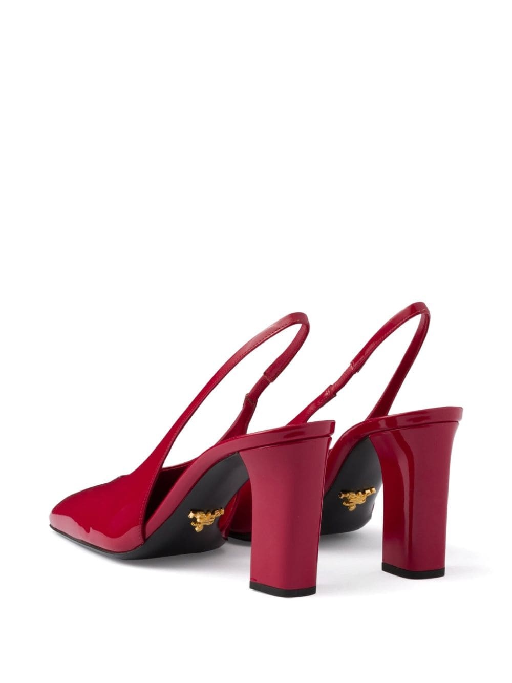 85mm leather slingback pumps - 3