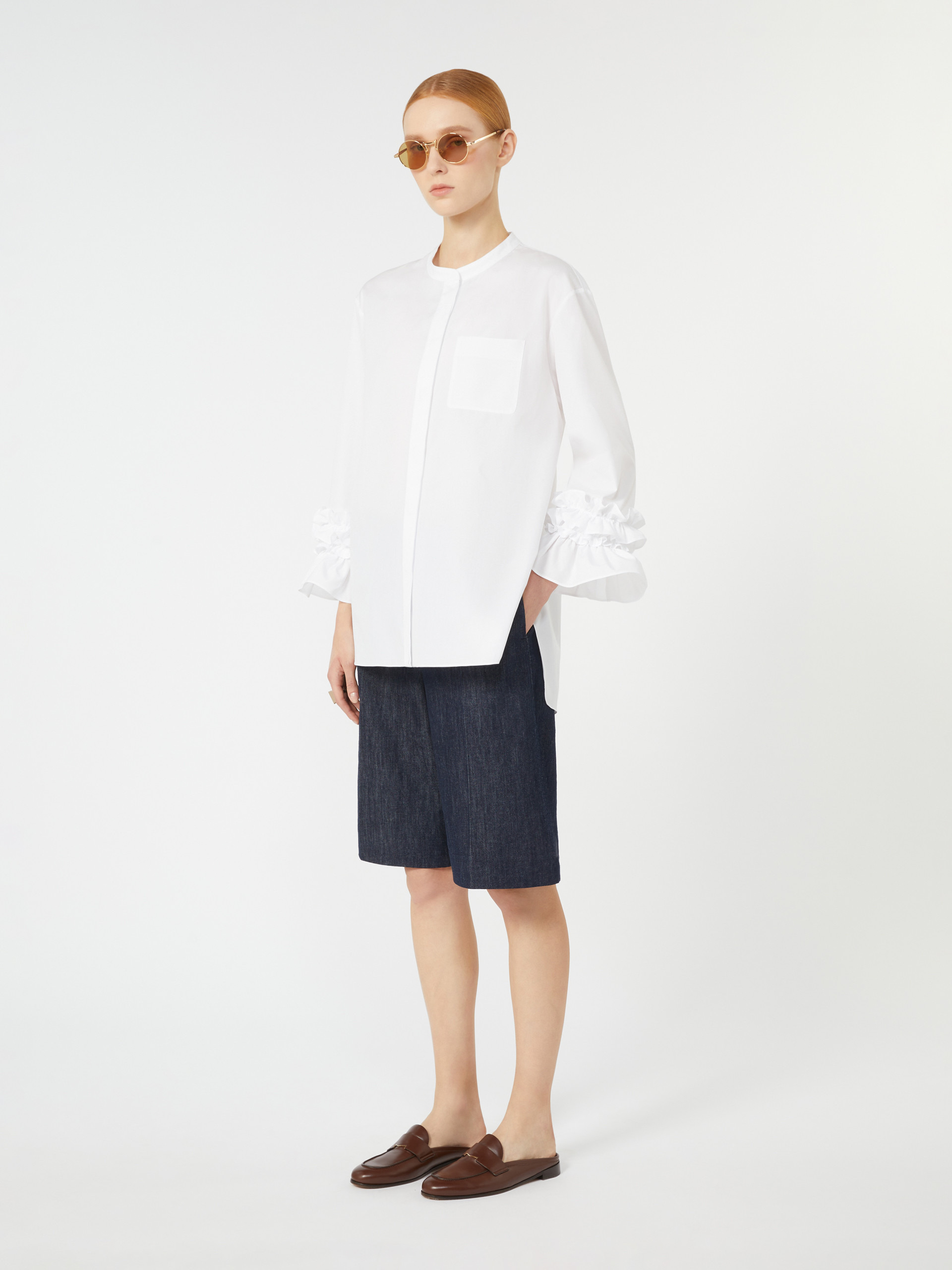 FRANK Indigo denim Bermuda shorts - 2
