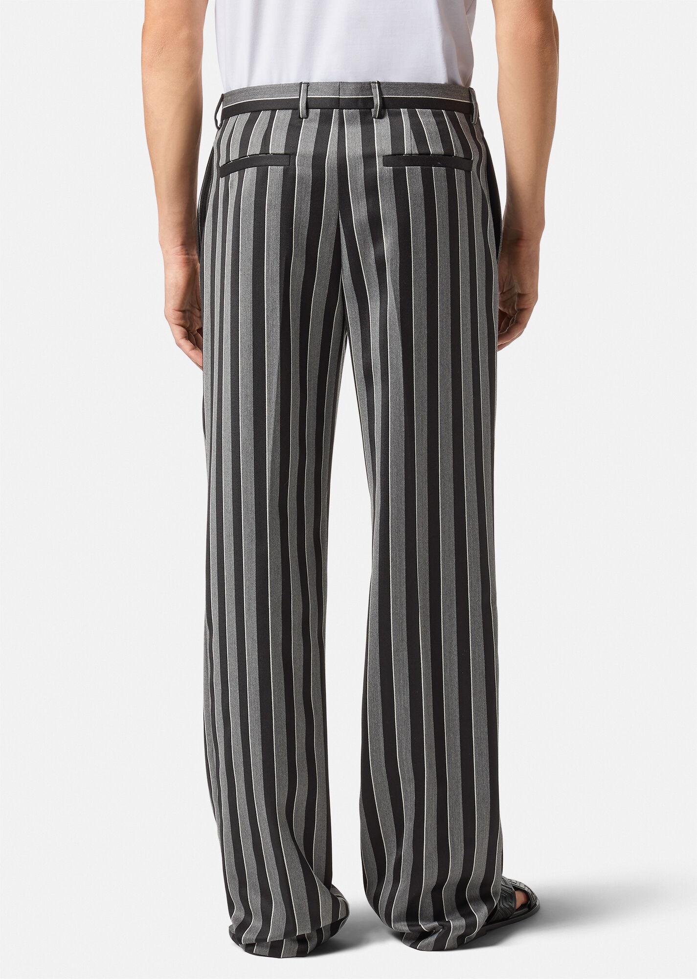 Striped Wool Pants - 4