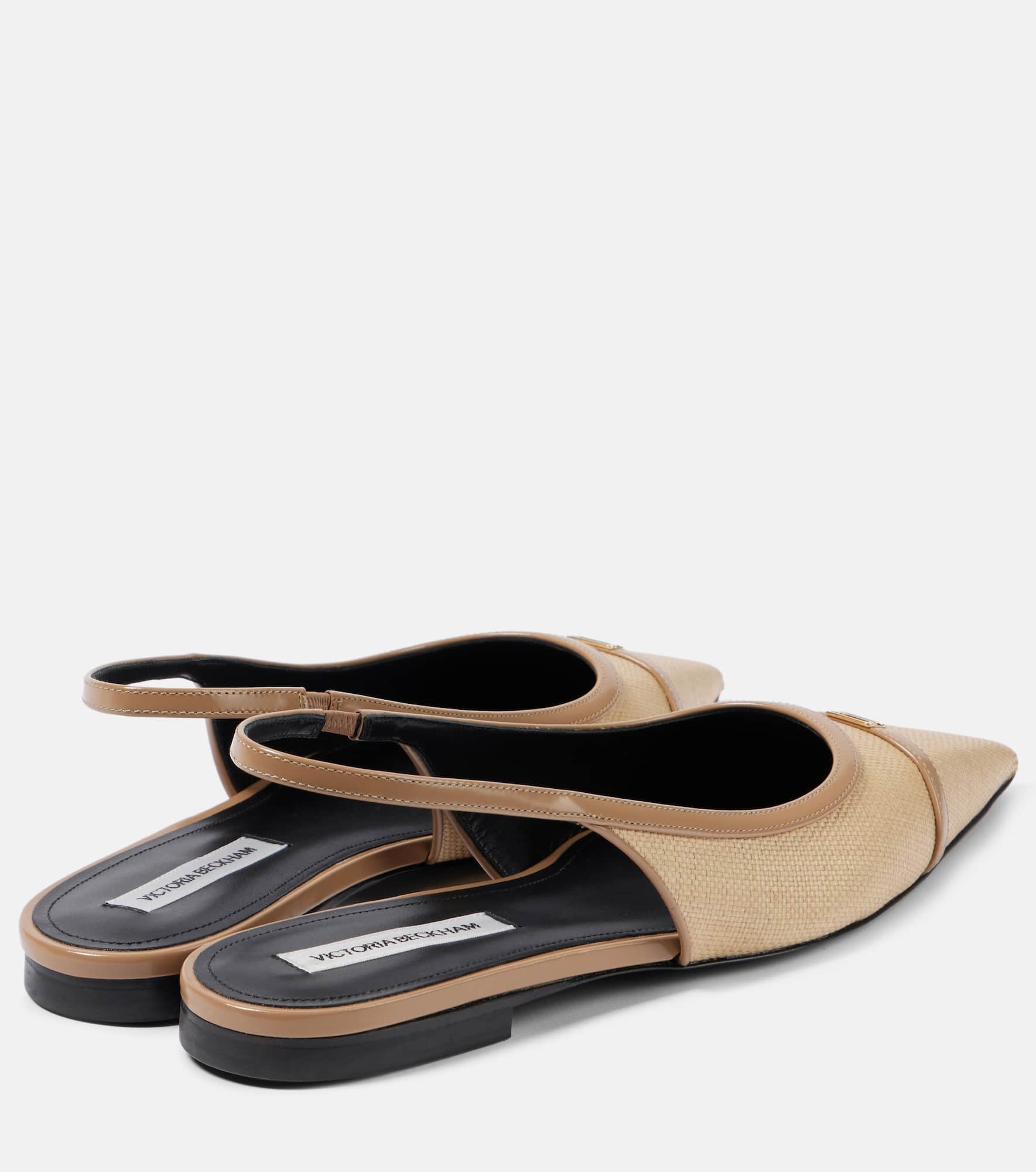 Denim slingback flats - 2