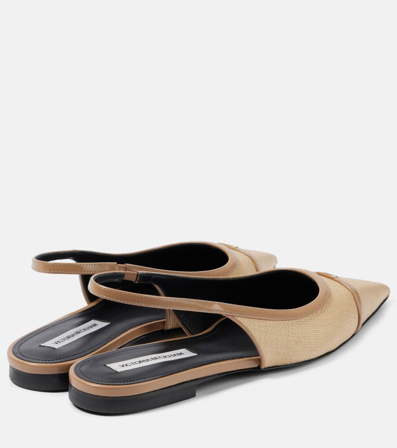 Victoria Beckham Denim slingback flats outlook