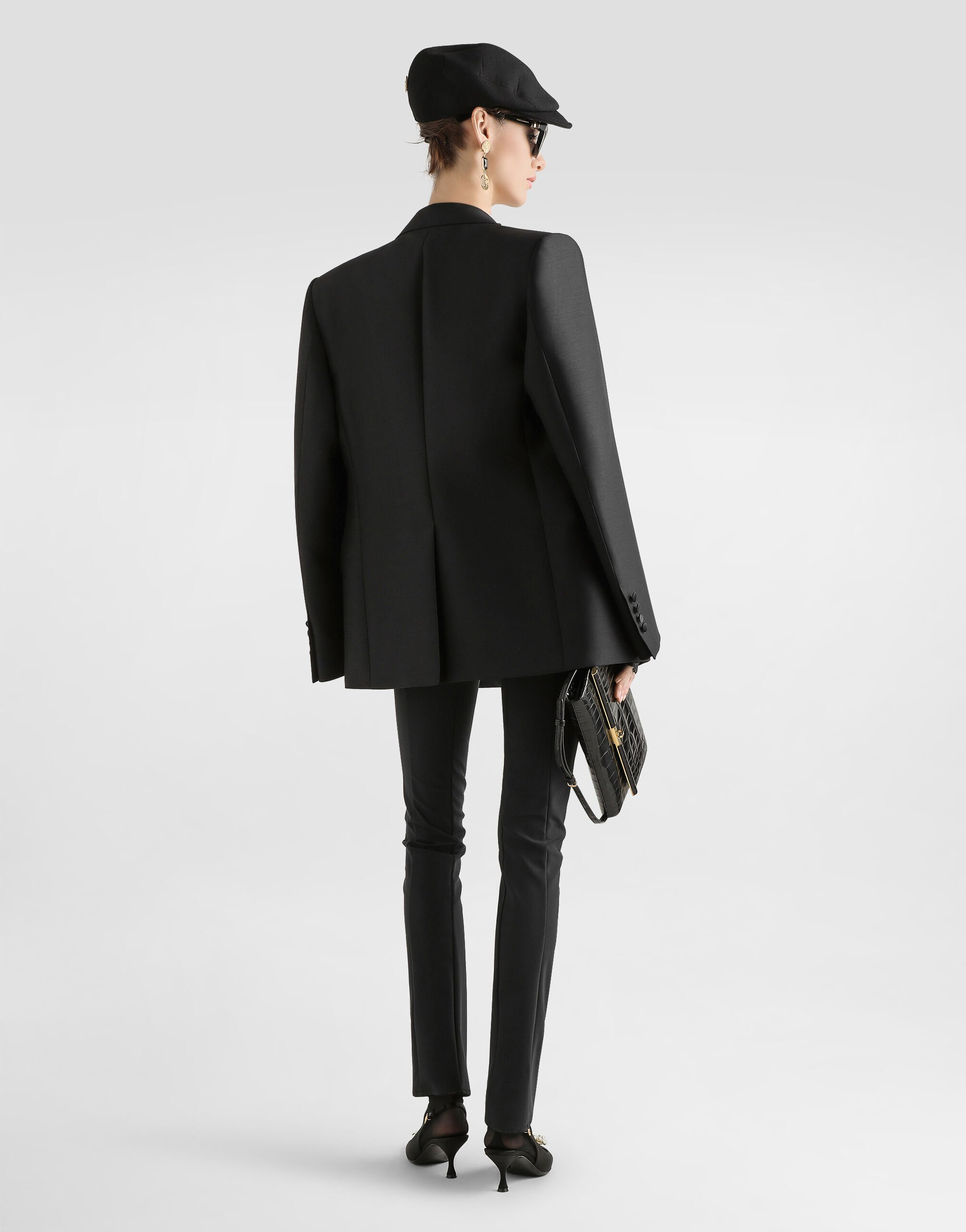 Double-breasted jacket in faille - 3