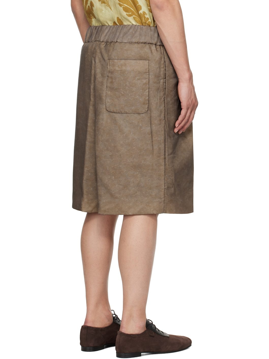 Brown Layered Shorts - 3