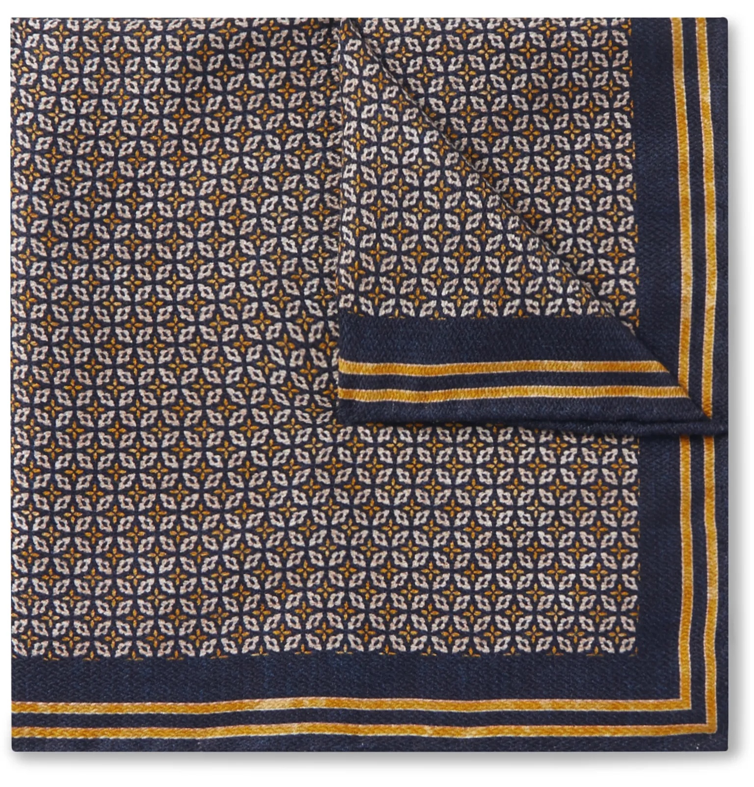 Printed Silk Pocket Square - 1