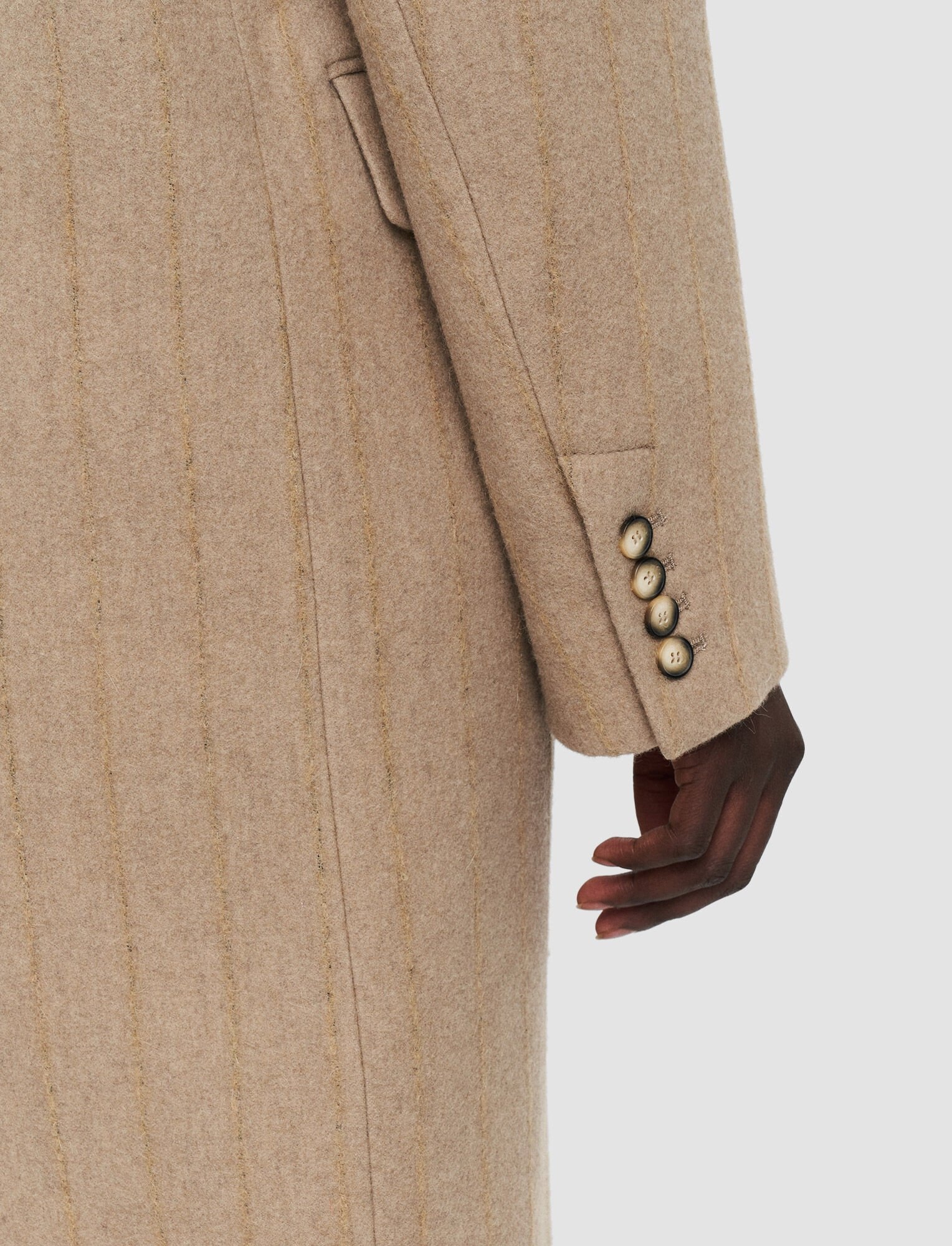 Shadow Pinstripe Chalet Coat - 7