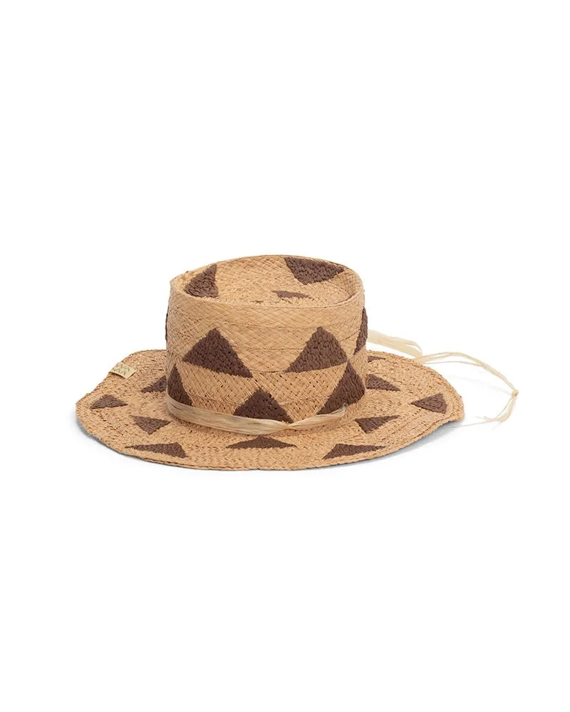 RAFFIA BOATER HAT W - 1