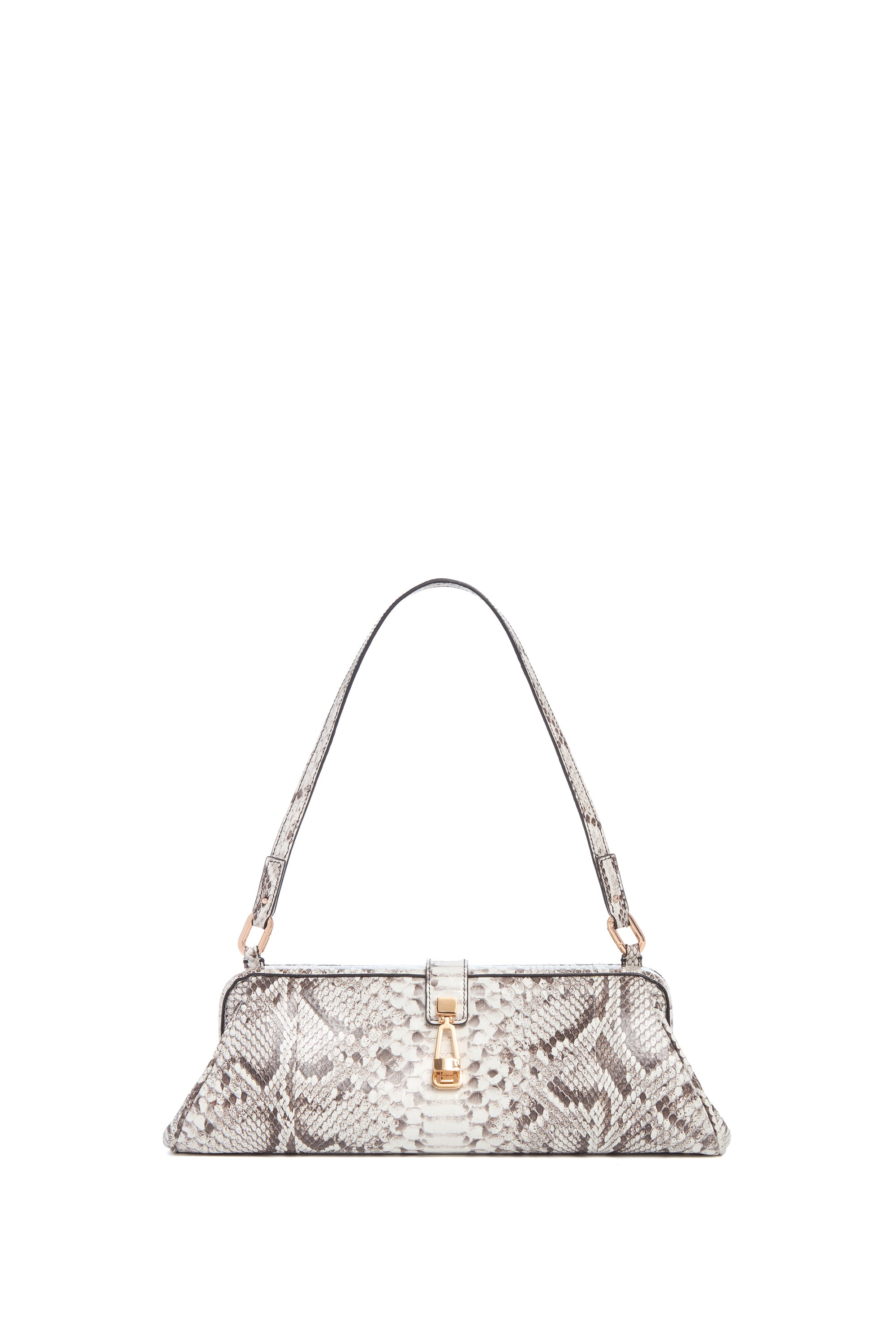 Paola Clutch in Black & White Inversa™ Snakeskin - 3