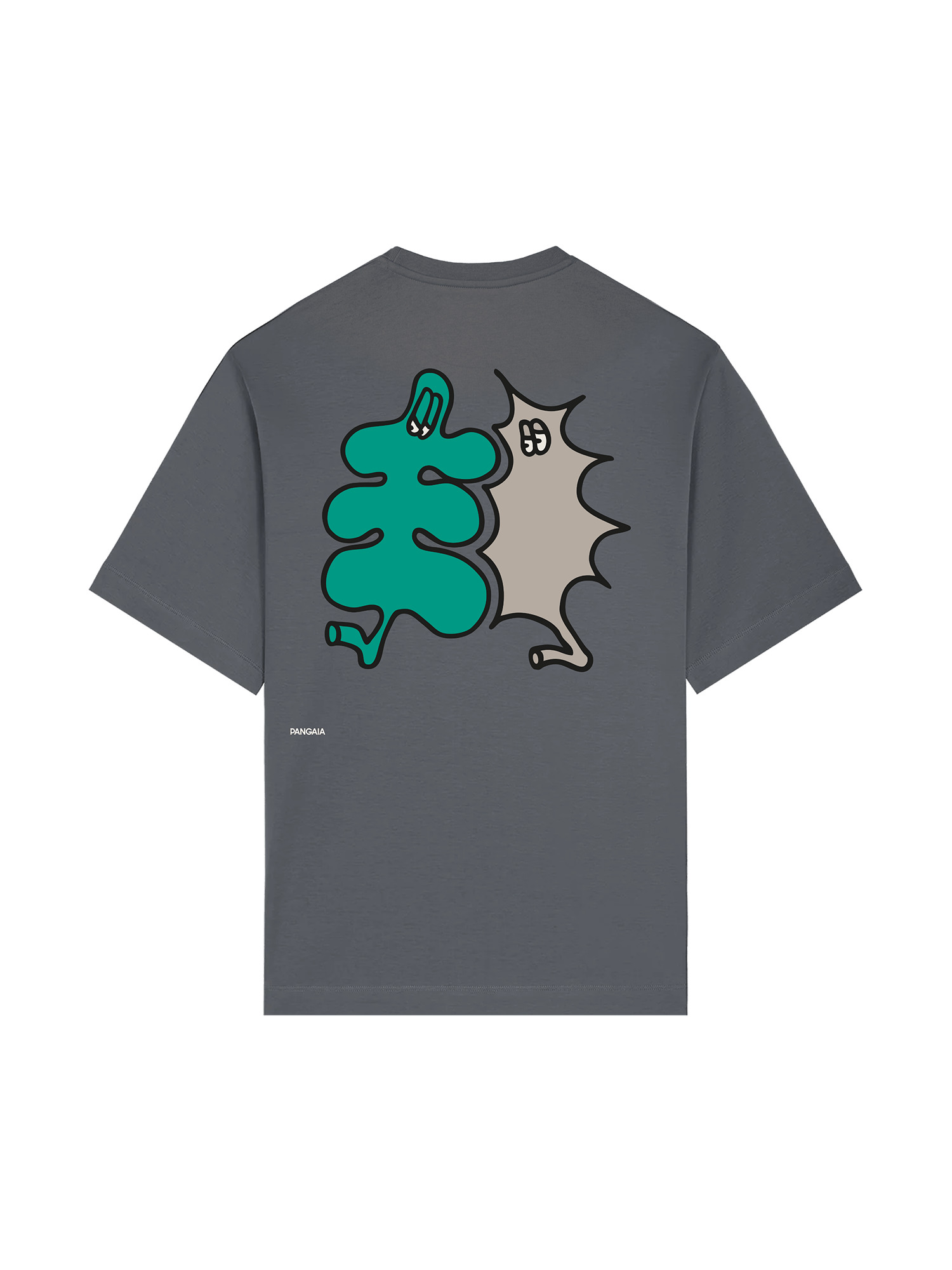 Womens Pangaia x Gasius Oversized T-shirt - Atmosphere Grey - 2