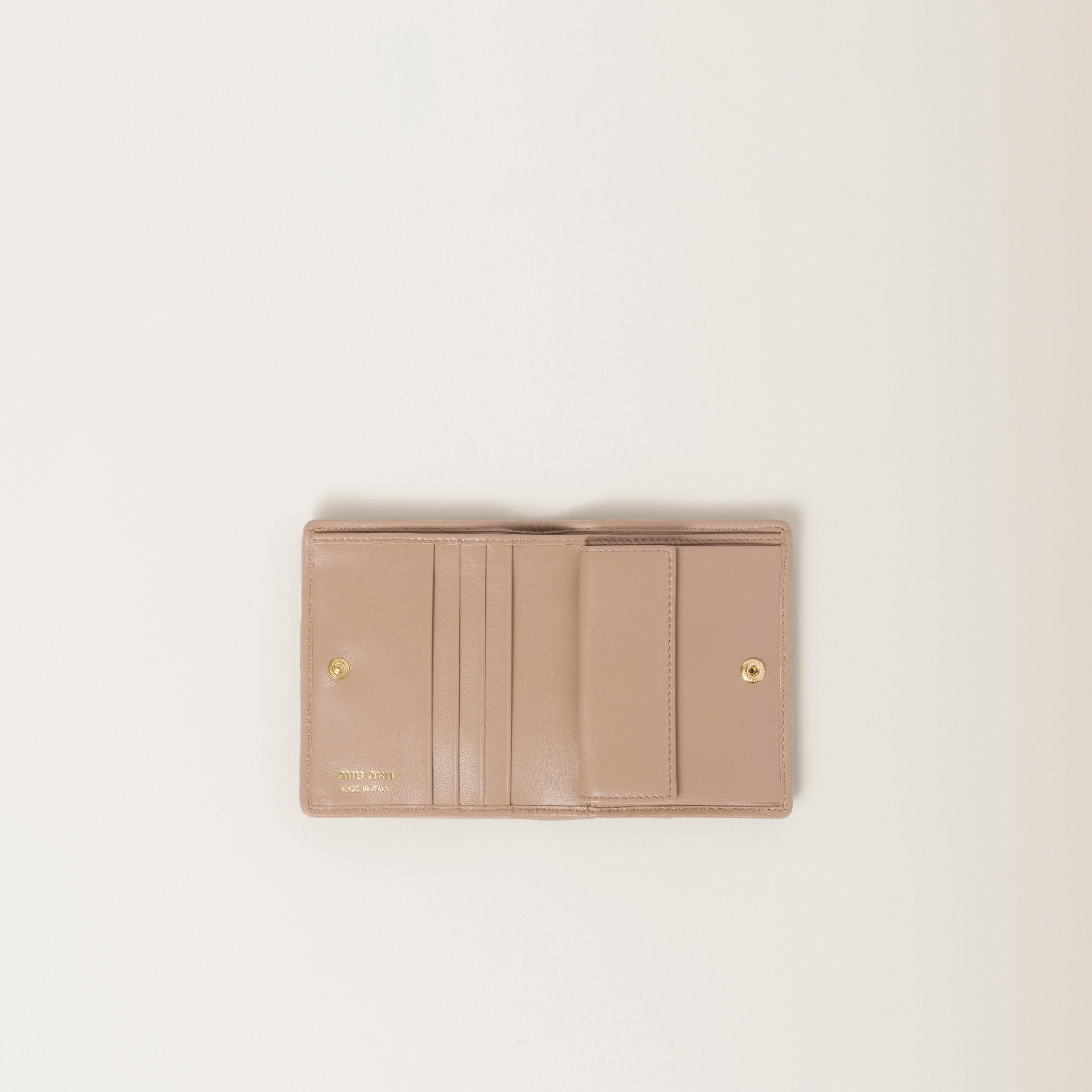 Small matelassé nappa leather wallet - 1