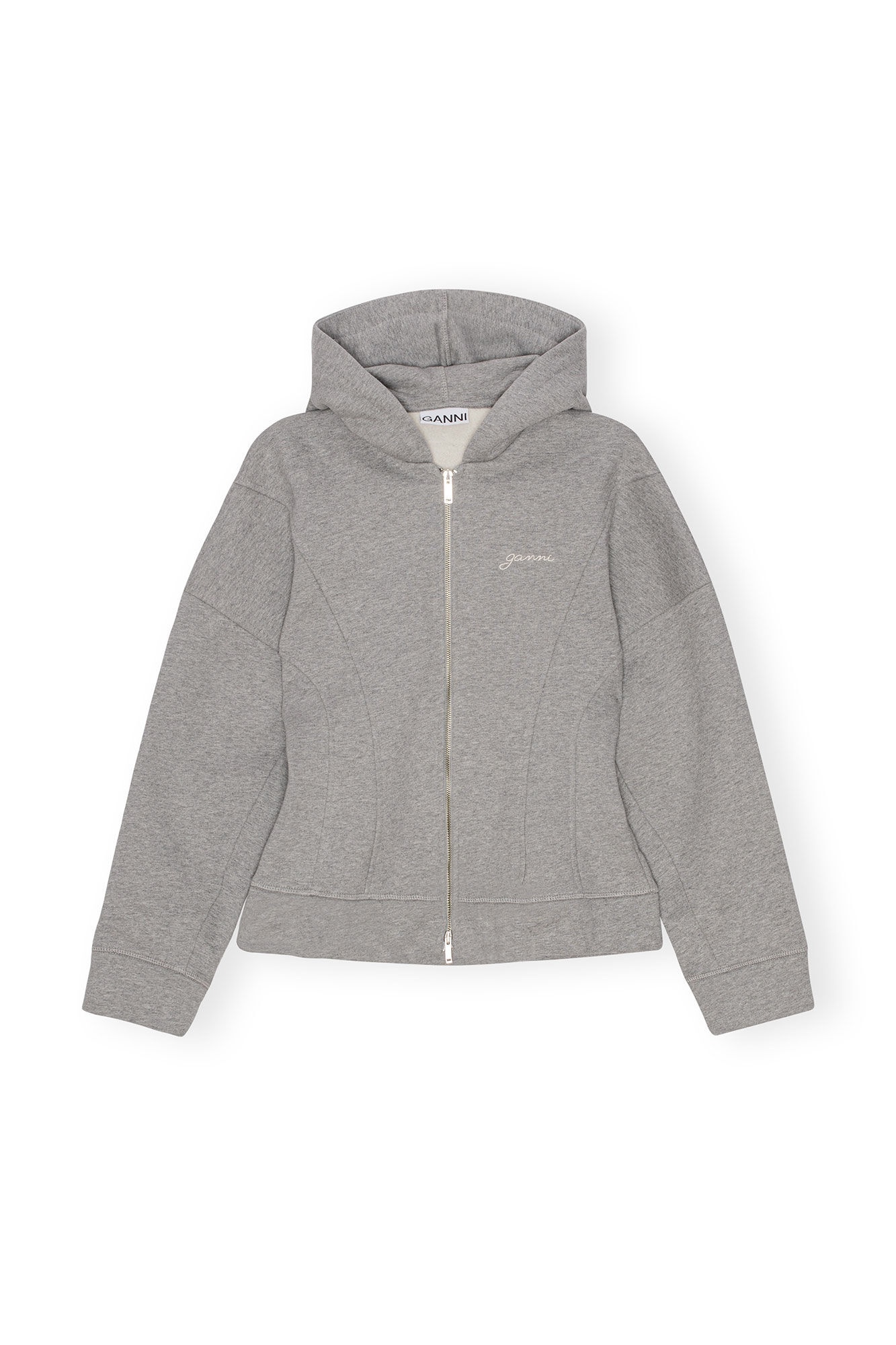 GREY FLEECE ZIP HOODIE - 6