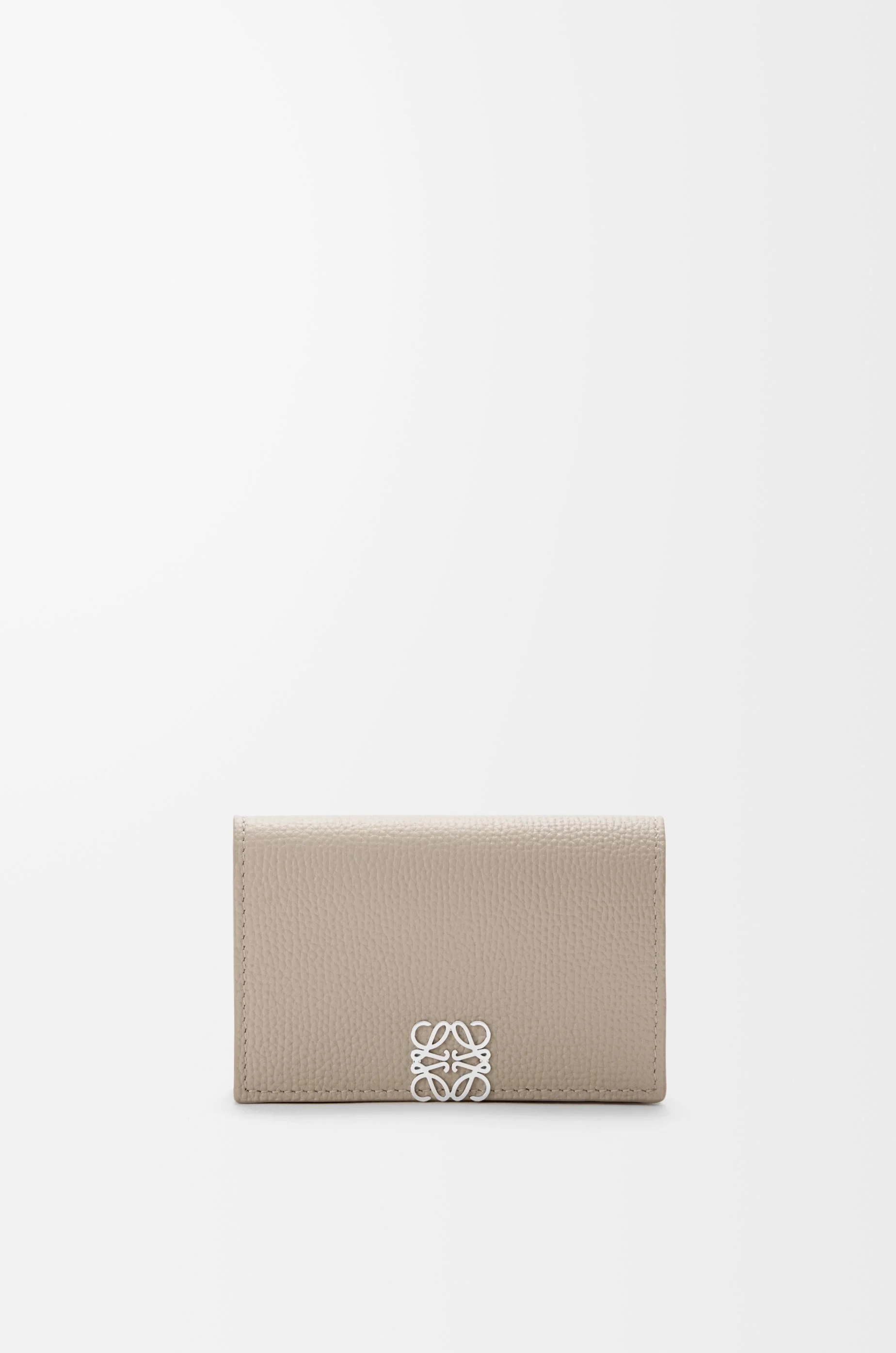 Anagram business cardholder in pebble grained calfskin - 1