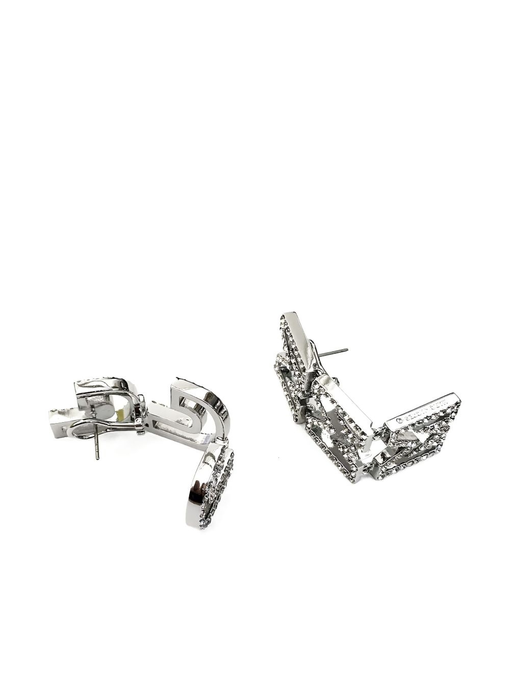 MJ crystal-embellished earrings - 3
