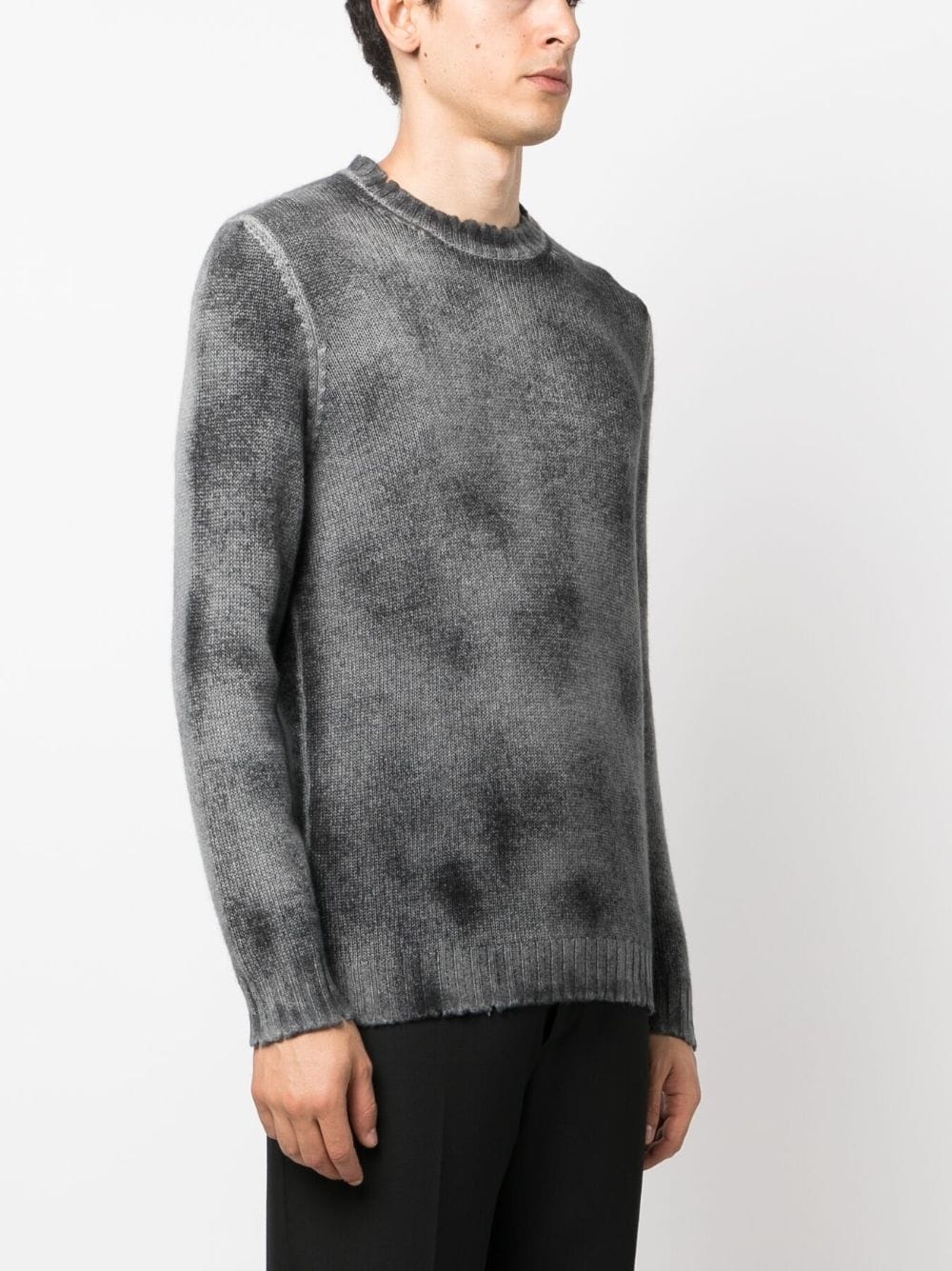 faded-effect cashmere jumper - 3