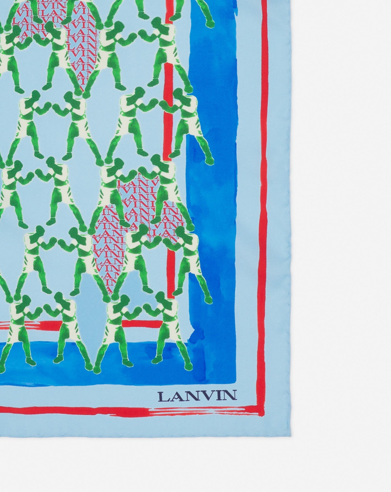 Lanvin SILK SCARF WITH A SPORTS PRINT outlook