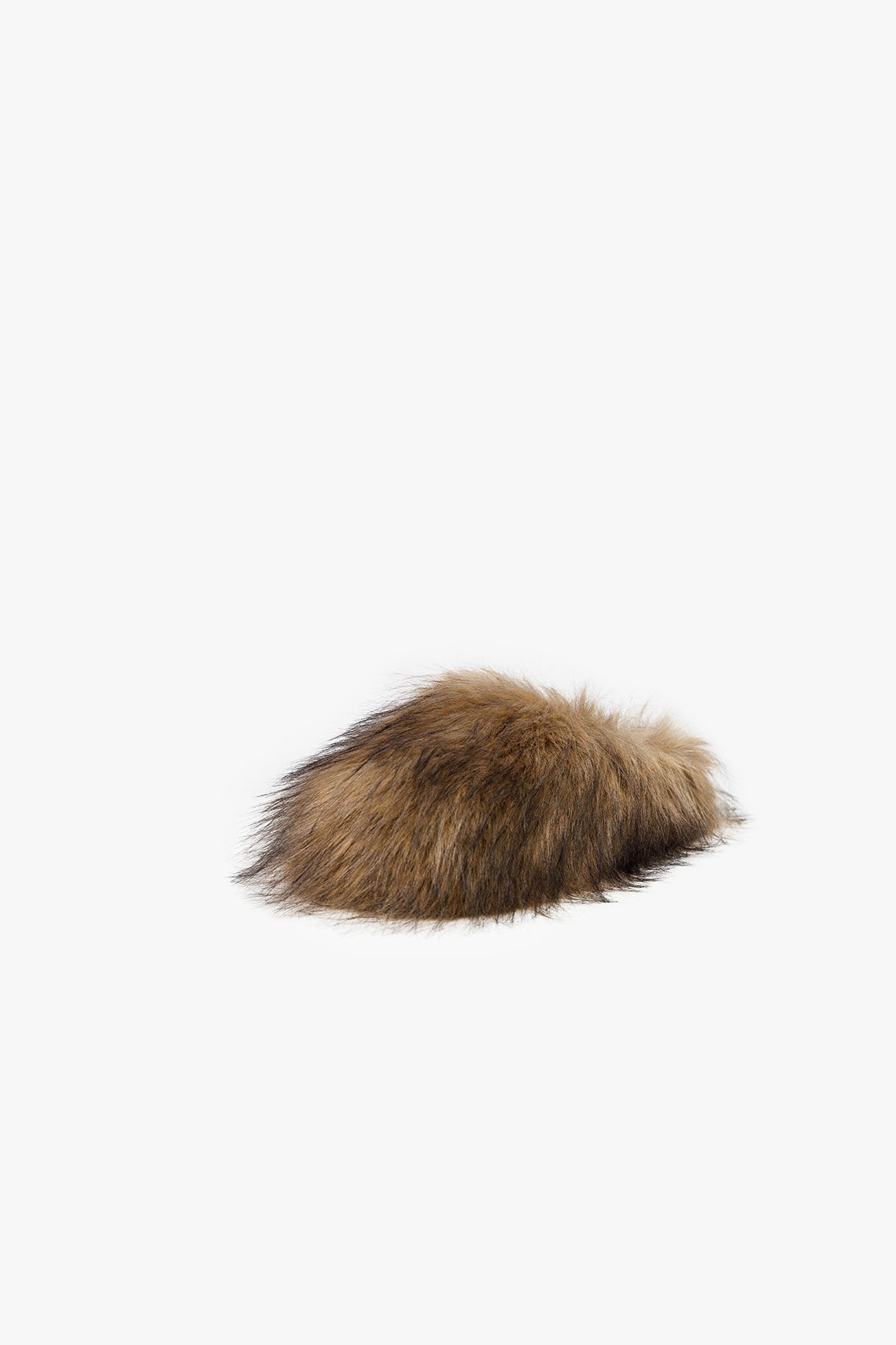 FAUX FUR CLOG BROWN - 2