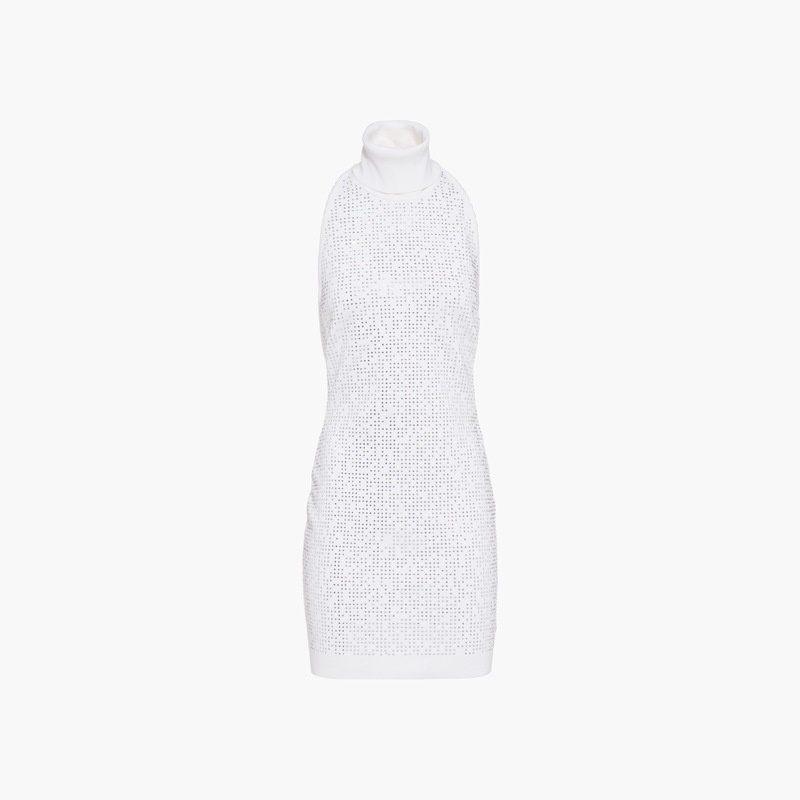 Wool turtleneck halter dress - 2