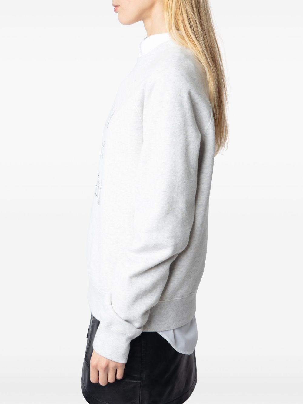 rhinestone-embellished sweatshirt - 5