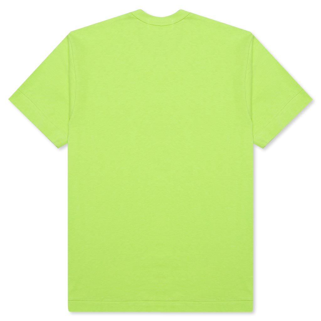 COMME DES GARCONS PLAY PASTELLE POLKA DOT LOGO T-SHIRT - GREEN - 2