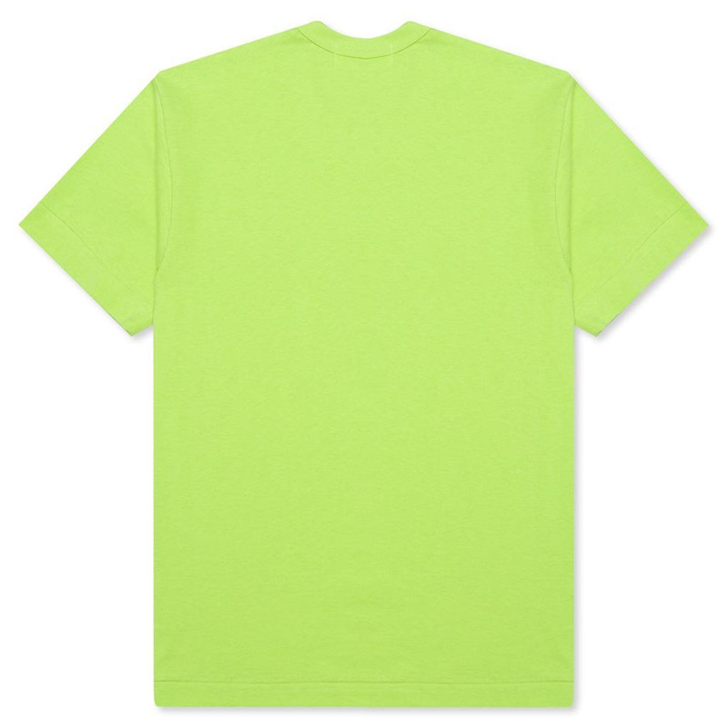 Comme des Garçons PLAY COMME DES GARCONS PLAY PASTELLE POLKA DOT LOGO T-SHIRT - GREEN outlook