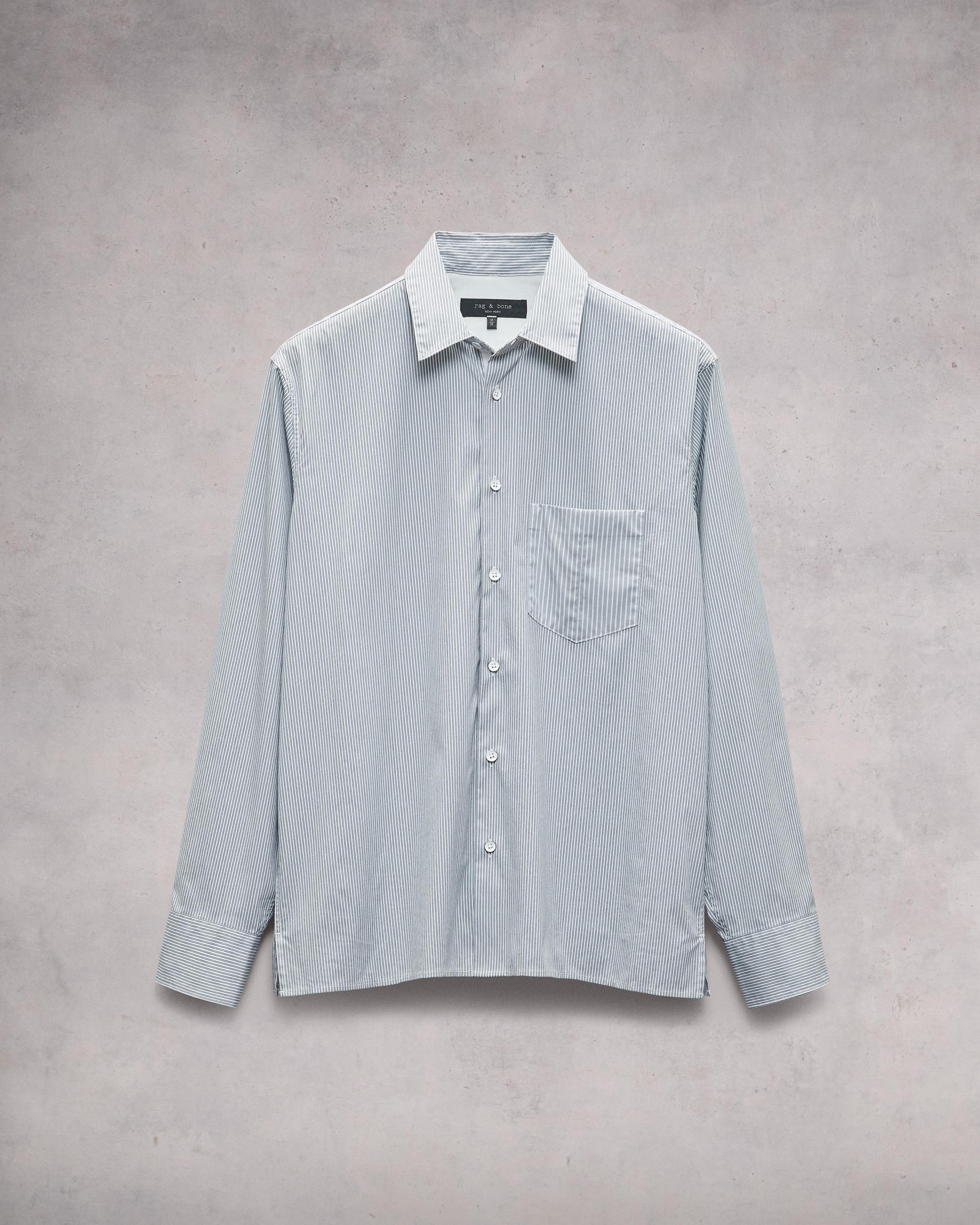 Dalton Striped Hemp Cotton Shirt
Relaxed Fit Button Down - 1